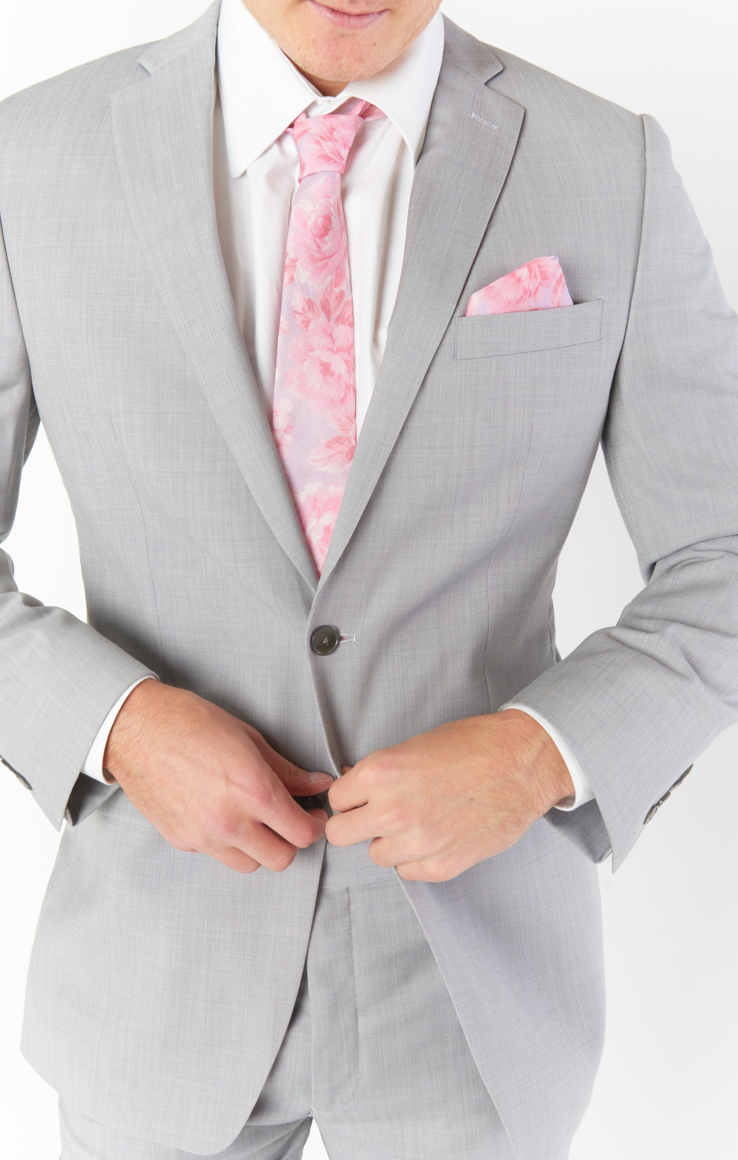 Nico Blushing Floral Neck Tie for Men – Wedding & Formal Wear