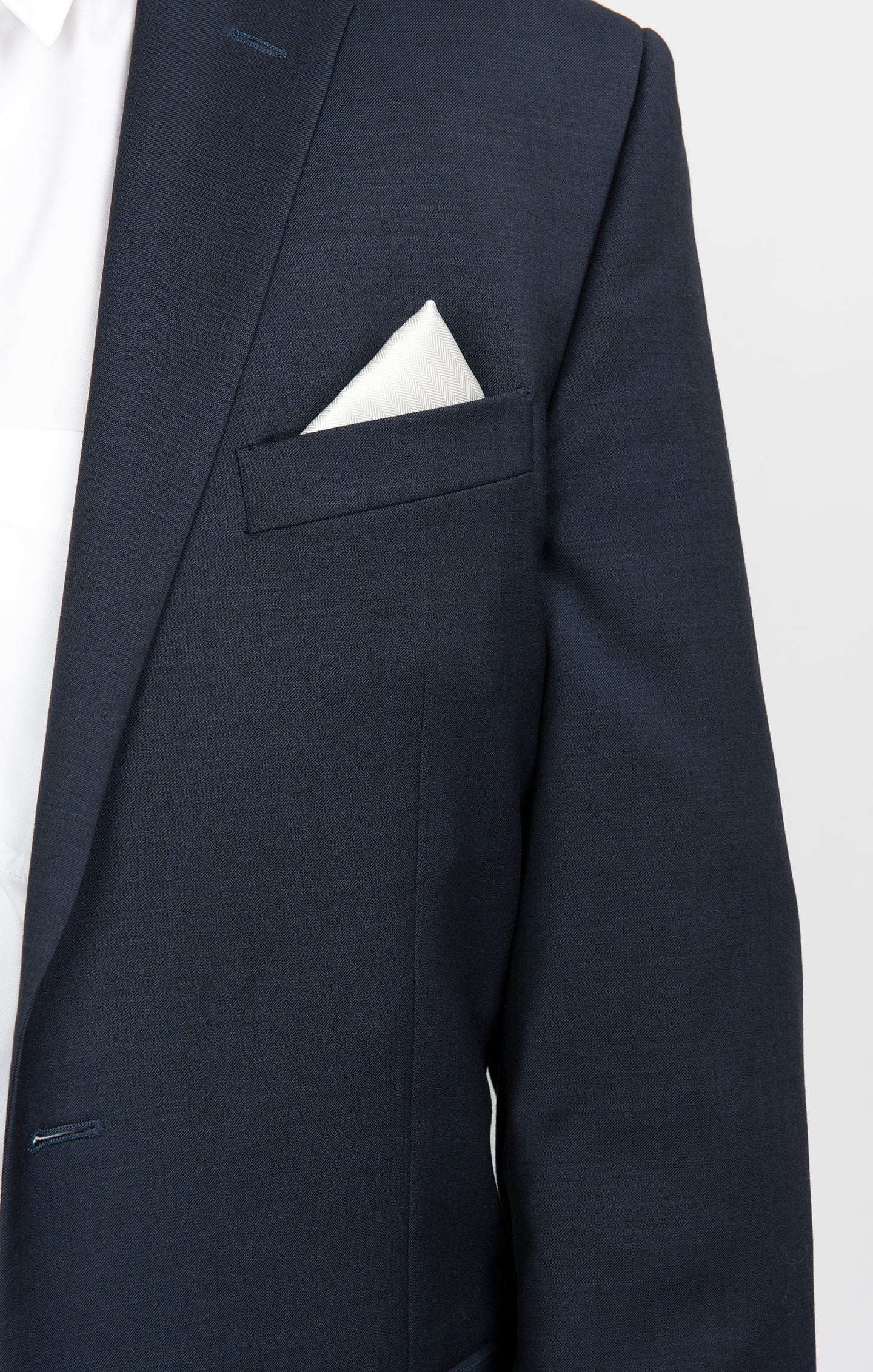 Sam Solid Wedding Cake Pocket Square for Groomsmen & Weddings