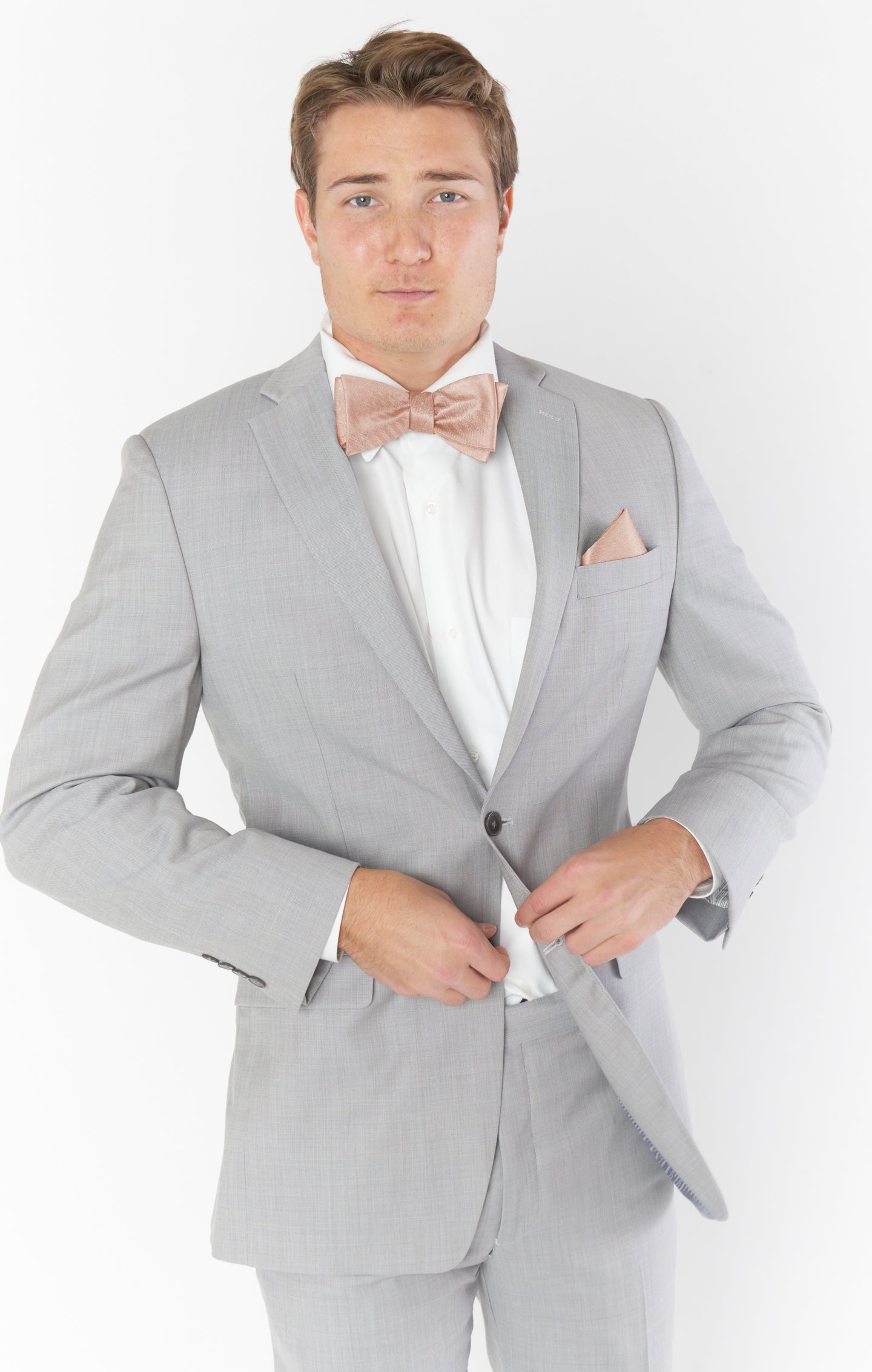 Rose Gold Josh Bow Tie for Weddings & Formal Events