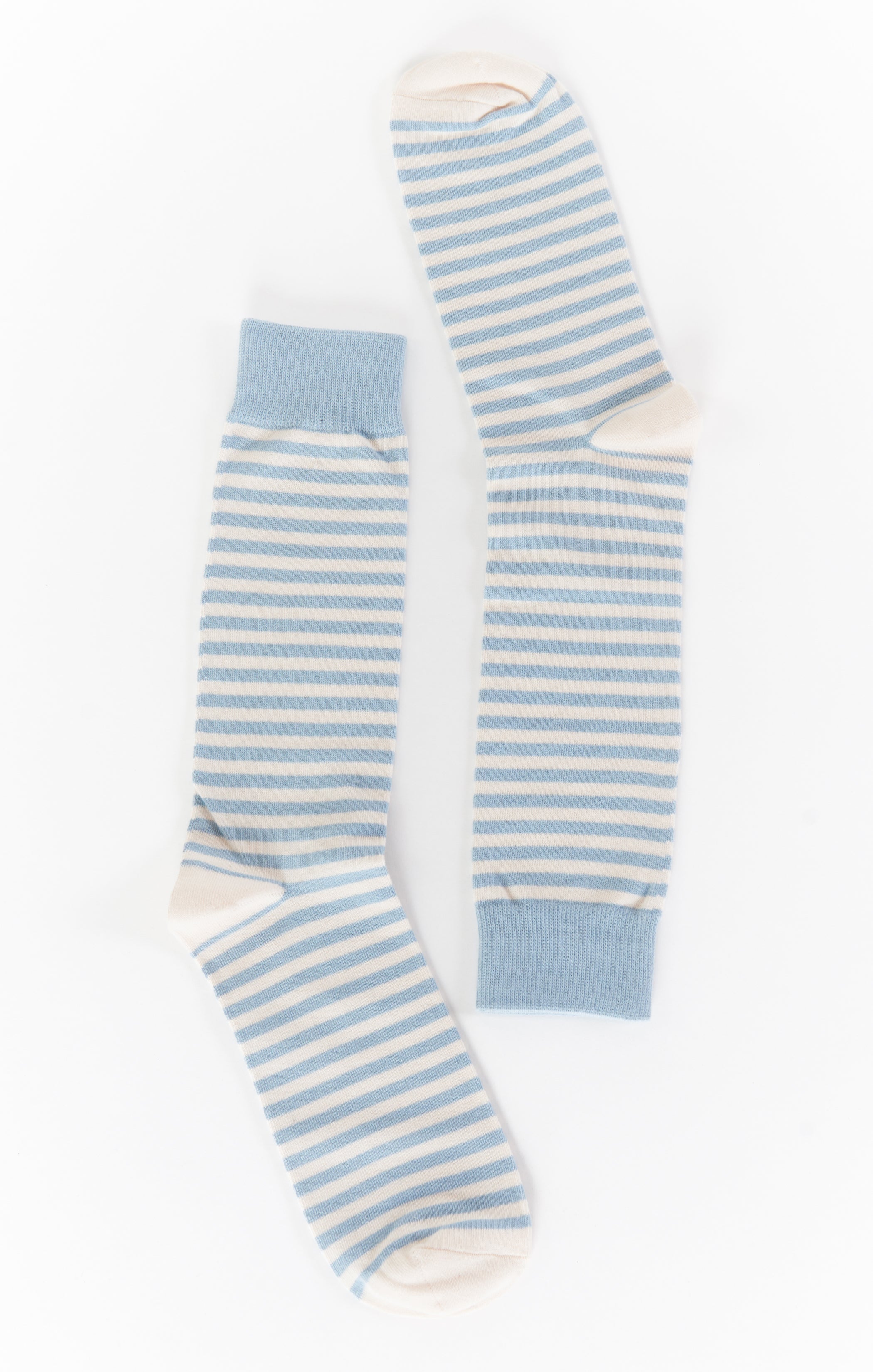 Men's Steel Blue Stripe Owen Socks for Groomsmen & Weddings