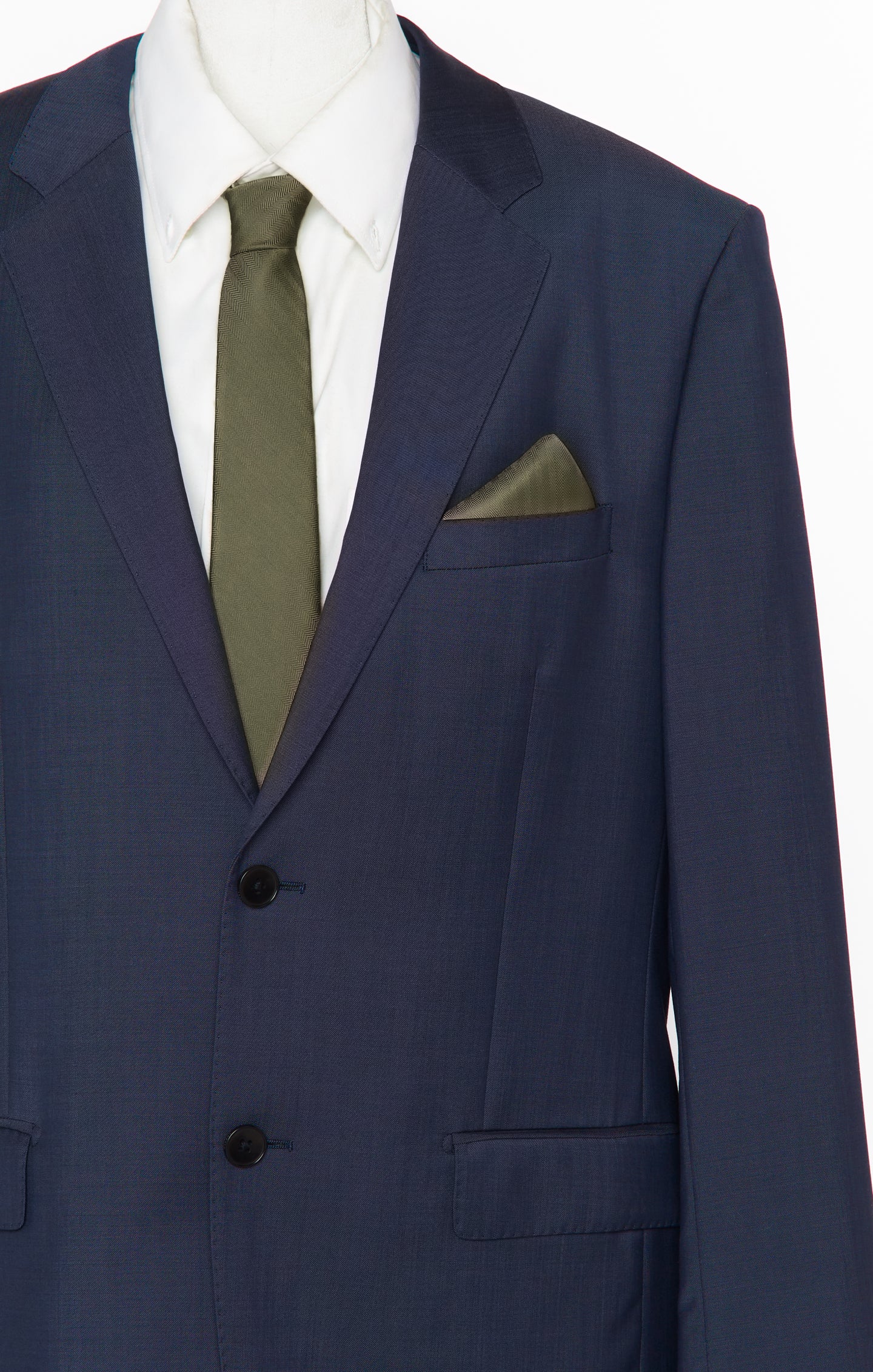 Nico Solid Olive Neck Tie for Groomsmen & Weddings
