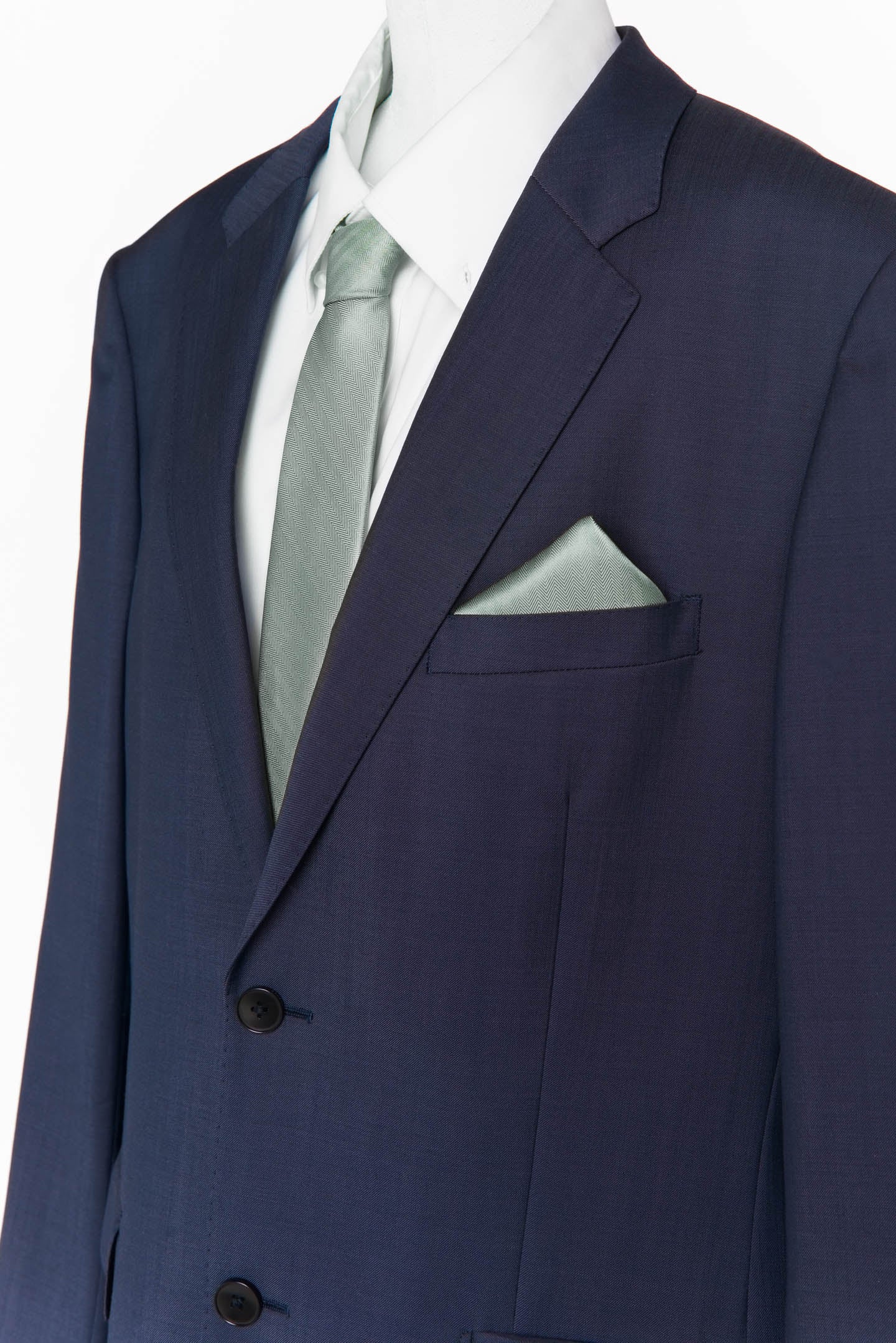 Deep Sage Solid Pocket Square by Sam – Stylish Mens Accessory