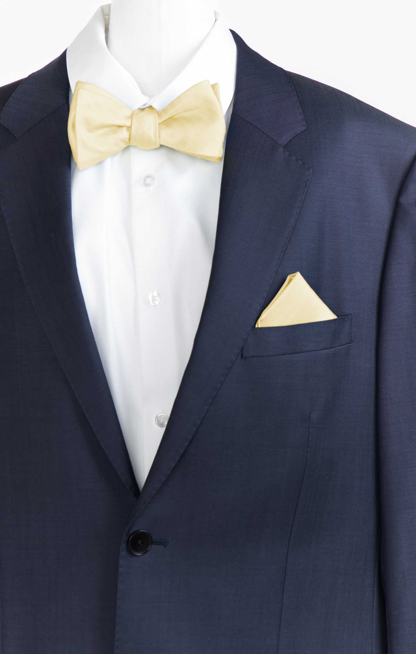 Pale Yellow Josh Bow Tie for Weddings & Formal Events