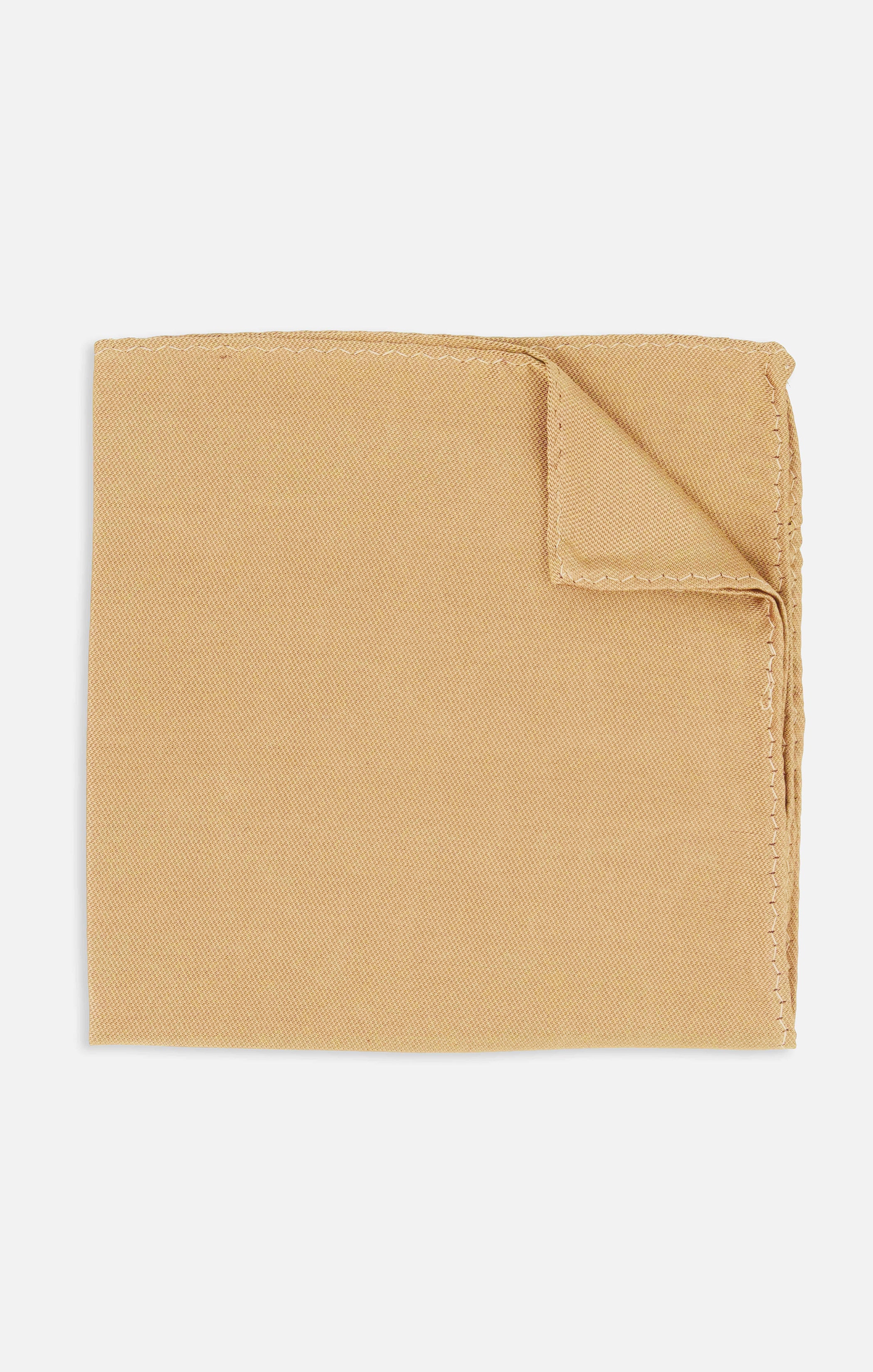 Sam True Gold Solid Pocket Square for Groomsmen & Weddings