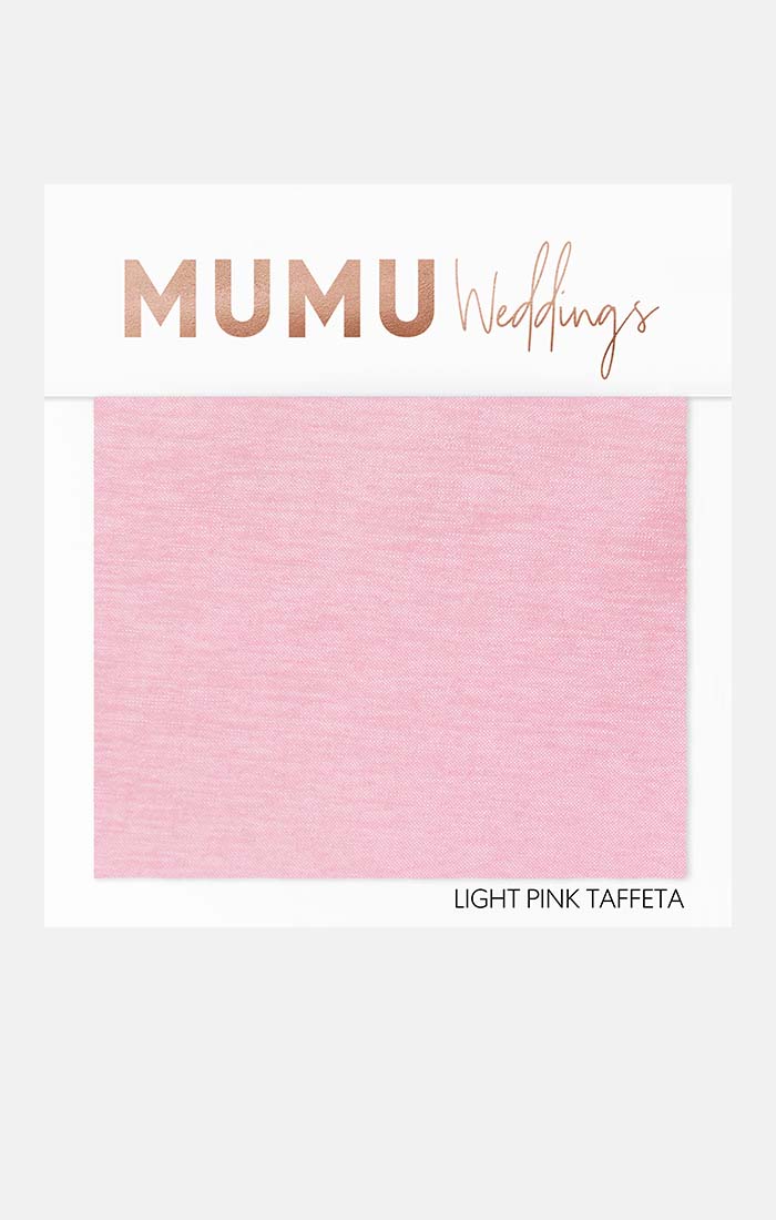 Bridesmaid Fabric Swatch - Light Pink Taffeta by Mumu Wedding