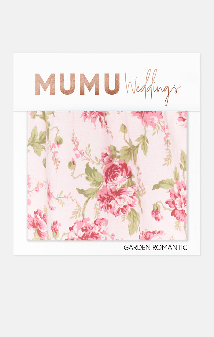 Bridesmaid Fabric Swatch - Mumu Wedding Romantic Garden Color