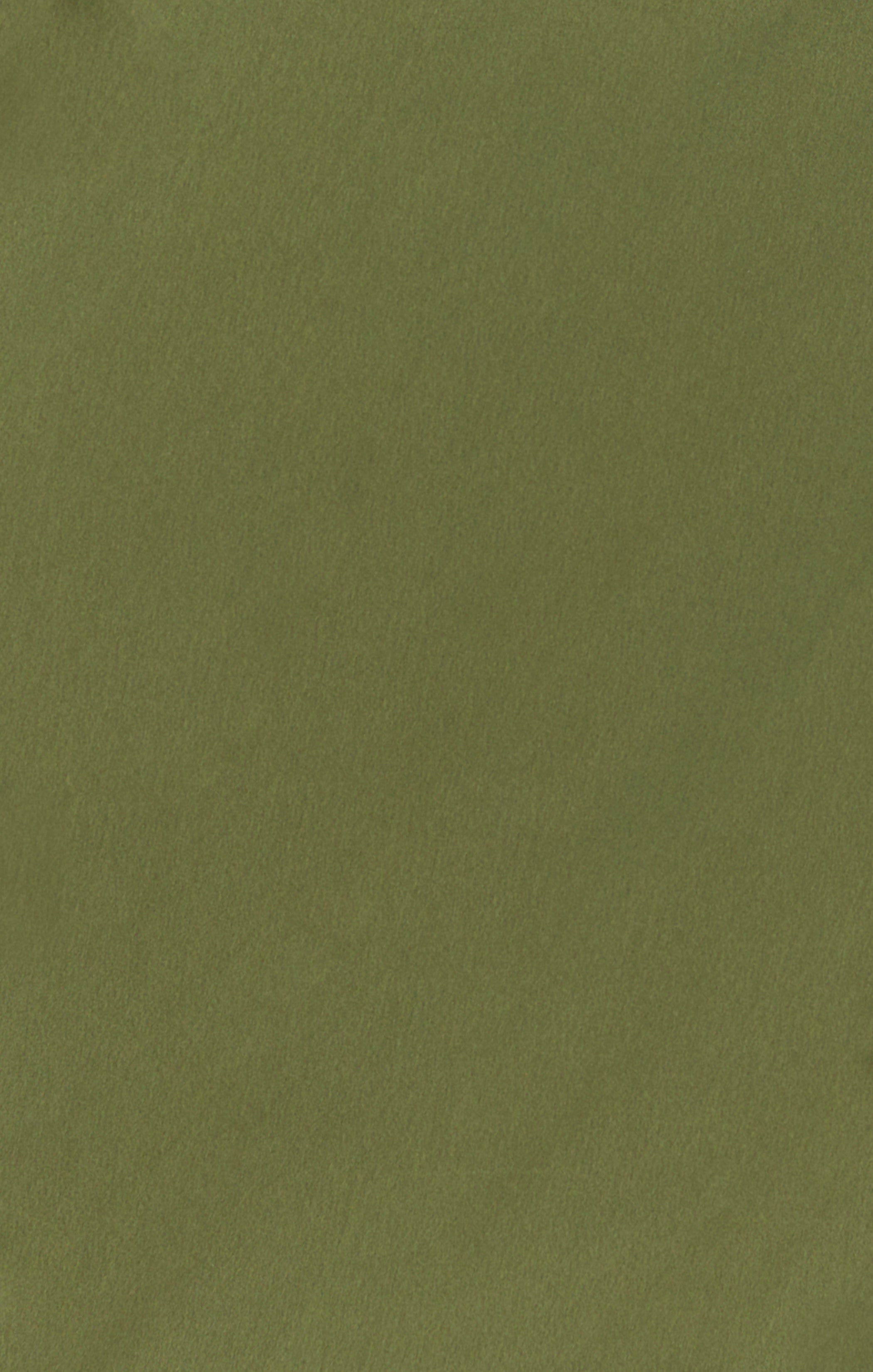Bridesmaid Fabric Swatch - Rich Olive Luxe Satin by Mumu Wedding