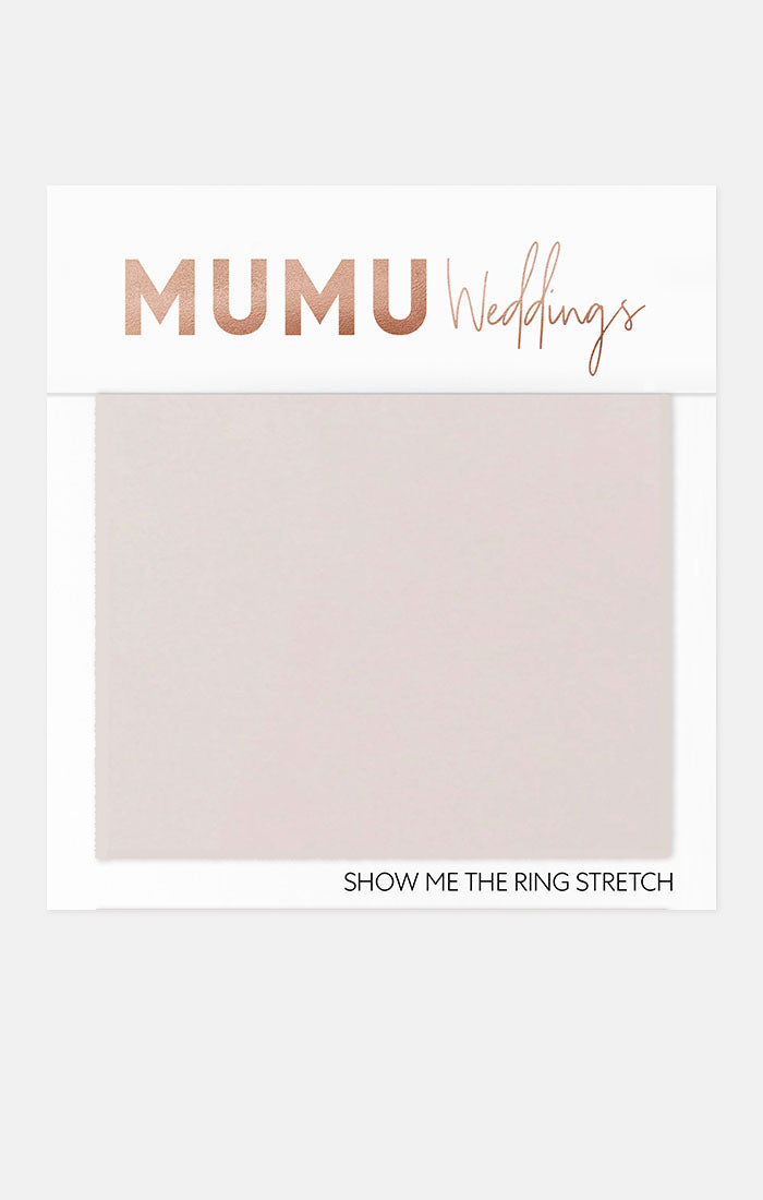 Bridesmaid Fabric Swatch - Mumu Wedding Stretch Ring Collection