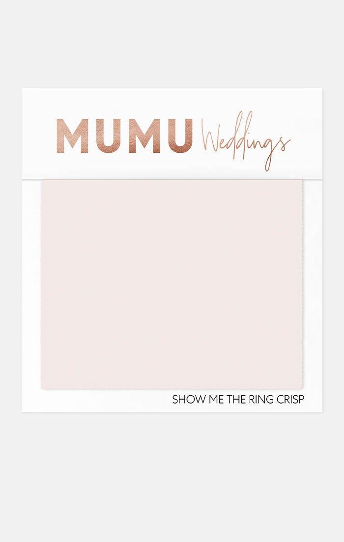 Bridesmaid Fabric Swatch - Show Me The Ring Crisp by Mumu Wedding