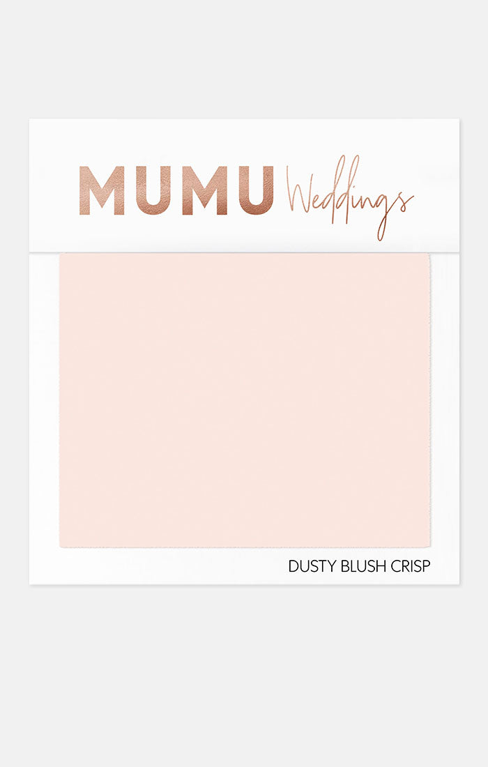 Bridesmaid Fabric Swatch in Dusty Blush - Mumu Wedding