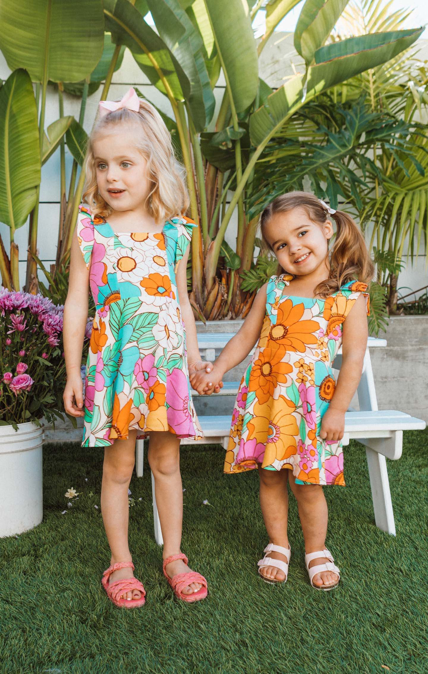 Little Claire Floral Smocked Mini Dress for Toddlers