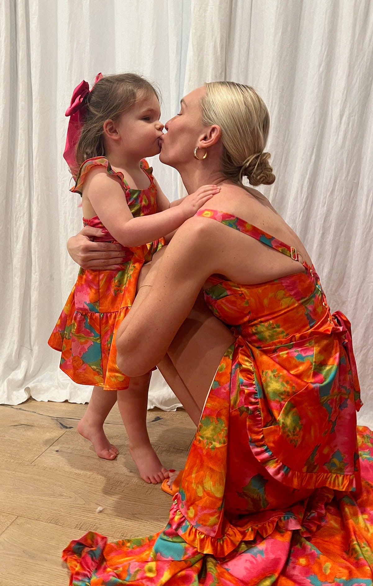 Miss Malibu Floral Ruffle Dress for Girls - Smocked Back