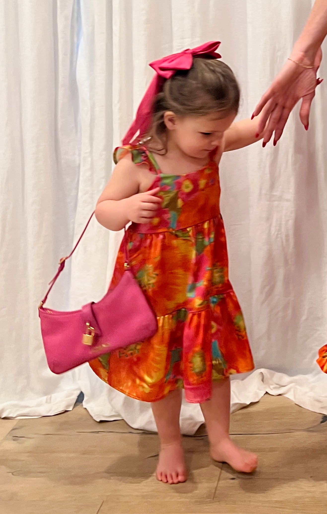 Miss Malibu Floral Ruffle Dress for Girls - Smocked Back