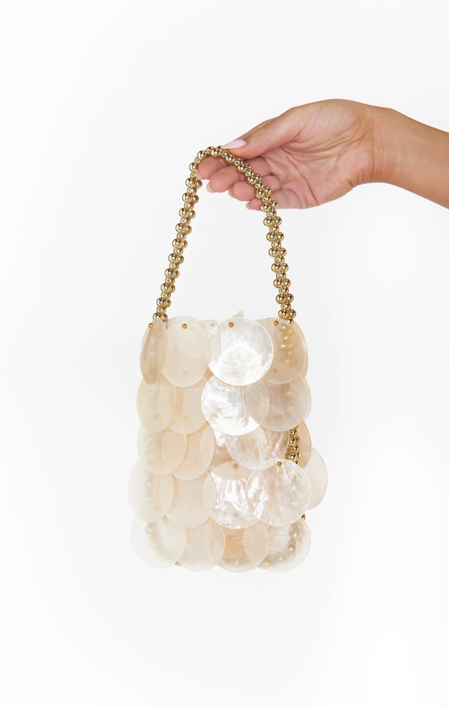 Becca Ivory Shell Purse for All Occasions