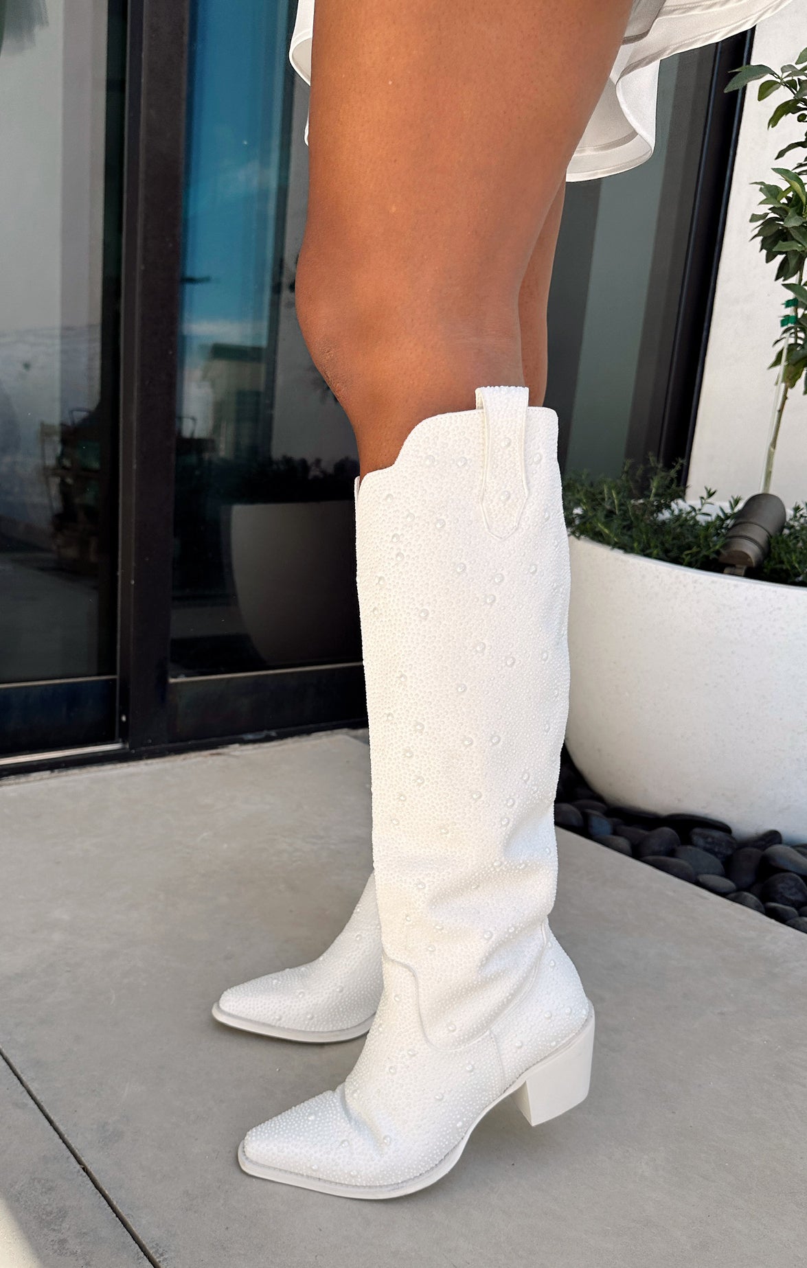 Mumu x Billini Pia Pearl Western Boots for Bachelorette Parties