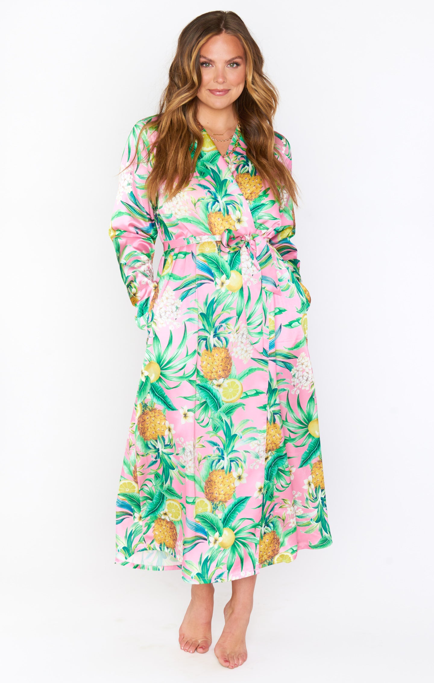 Hannah Brown Pineapple Dream Robe - Luxe Kimono & Coverup