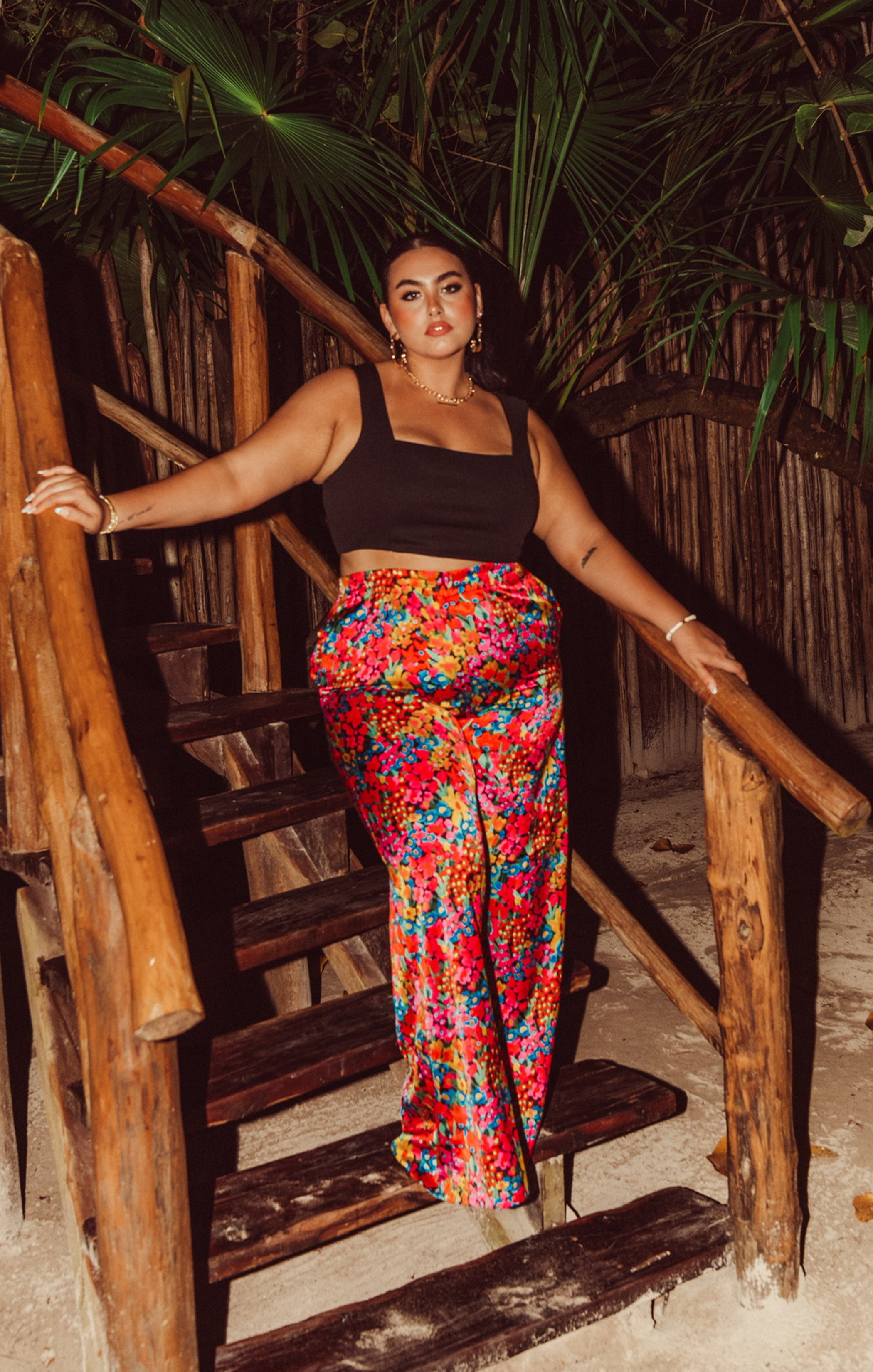 Irwin Satin Pants with Elastic Waist for Vacation & Date Nights