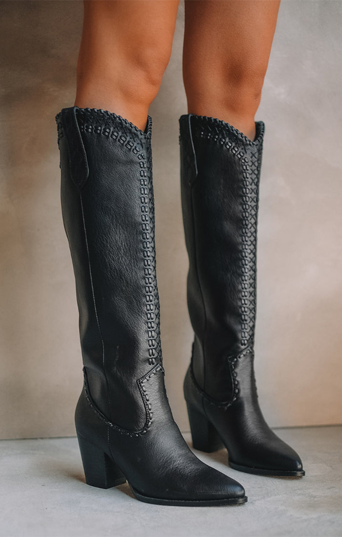 Billini Finley Black Western Cowboy Boots for Women