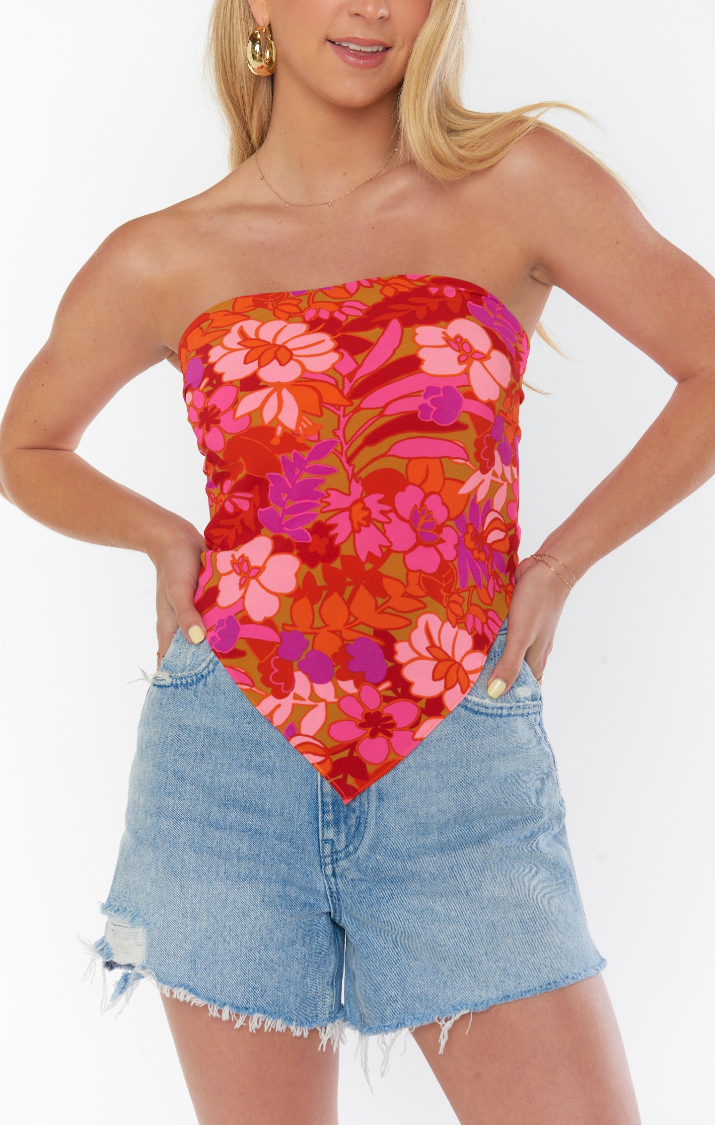 Jayde Scarf - Maui Mai Tai Head Wrap for Poolside Chic