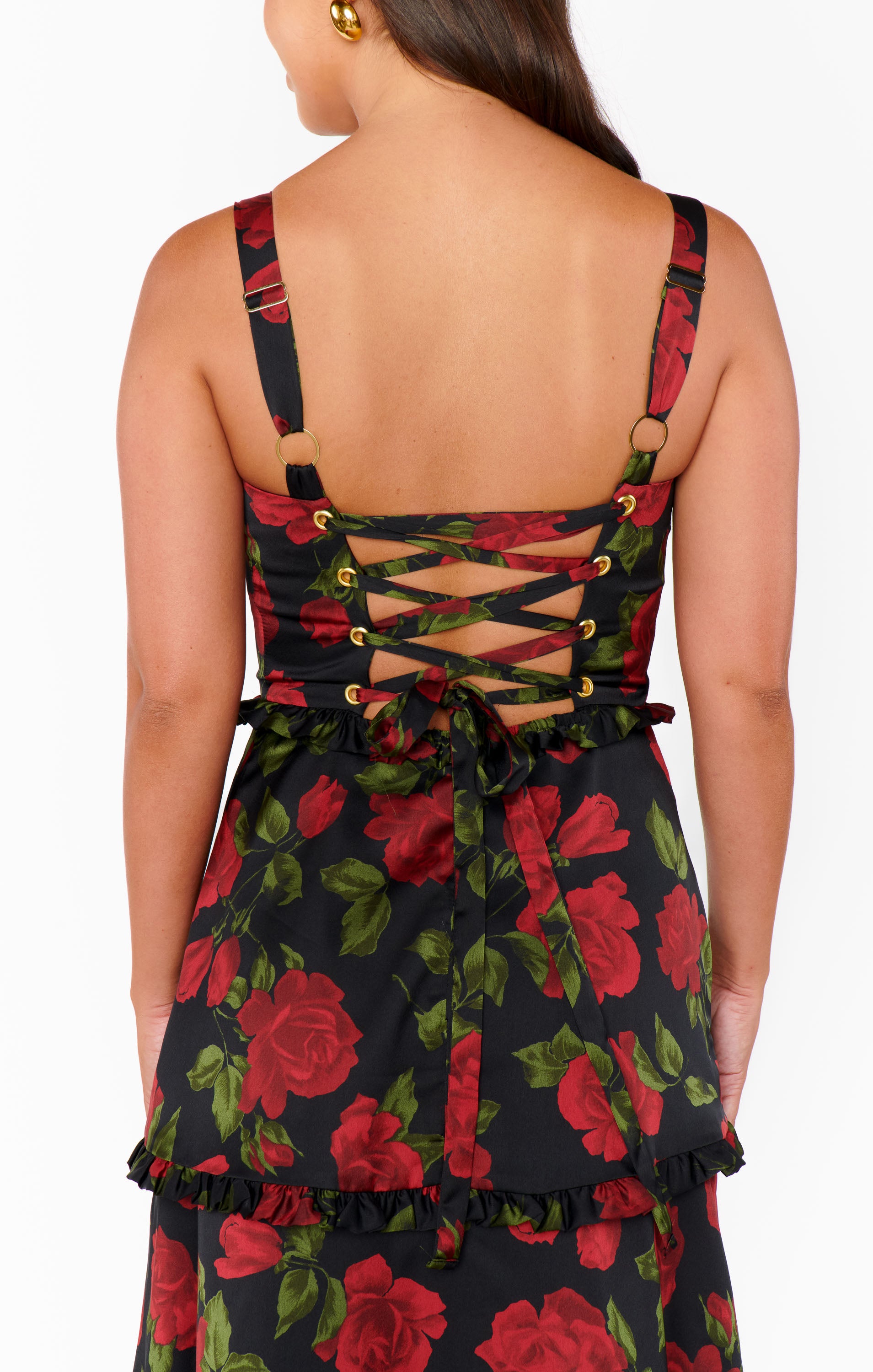 Luxury Satin Corset Dress with Side Slit - Send Me Roses