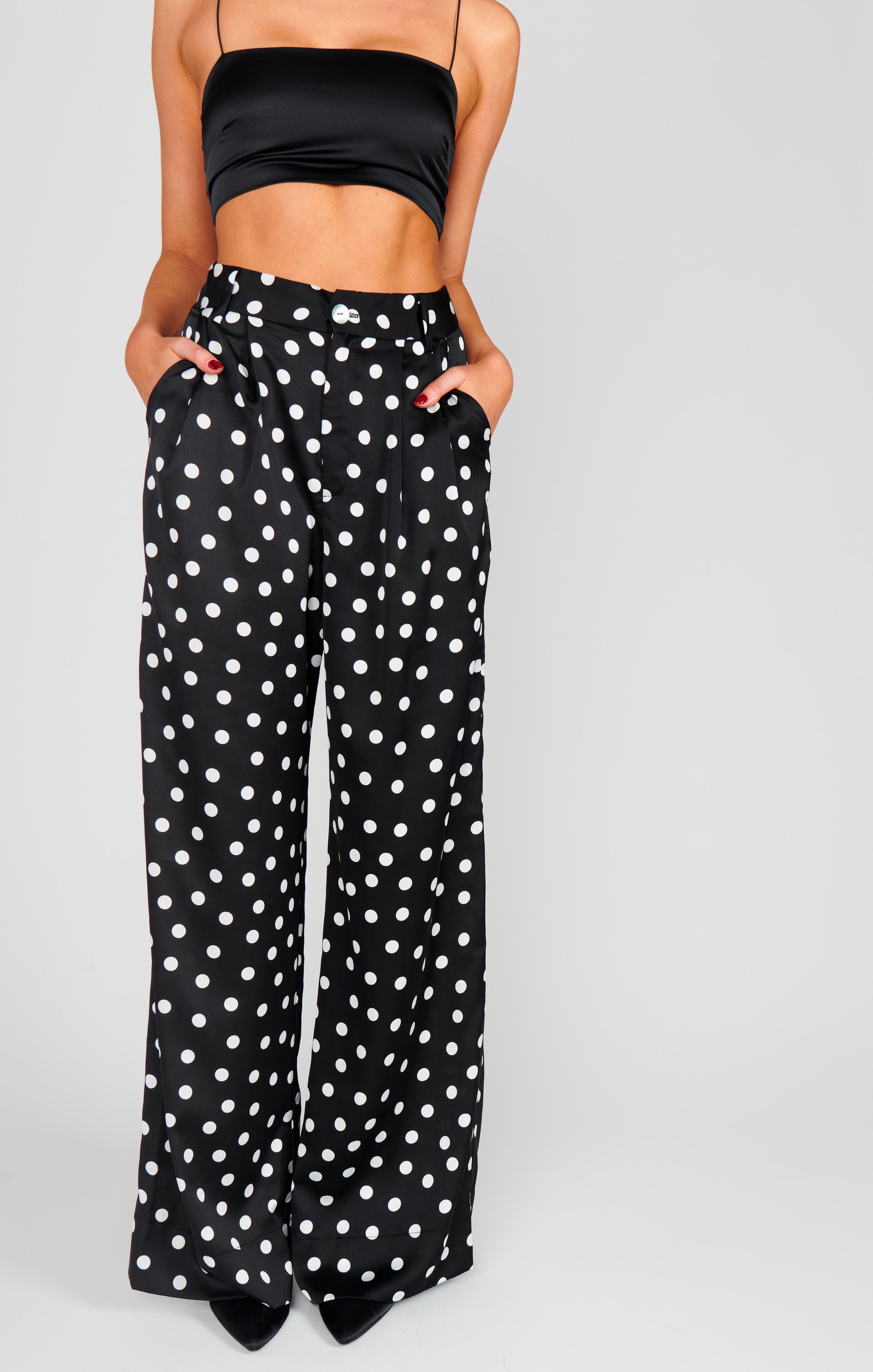 Hayes Polka Dot Wide Leg Trousers for Women