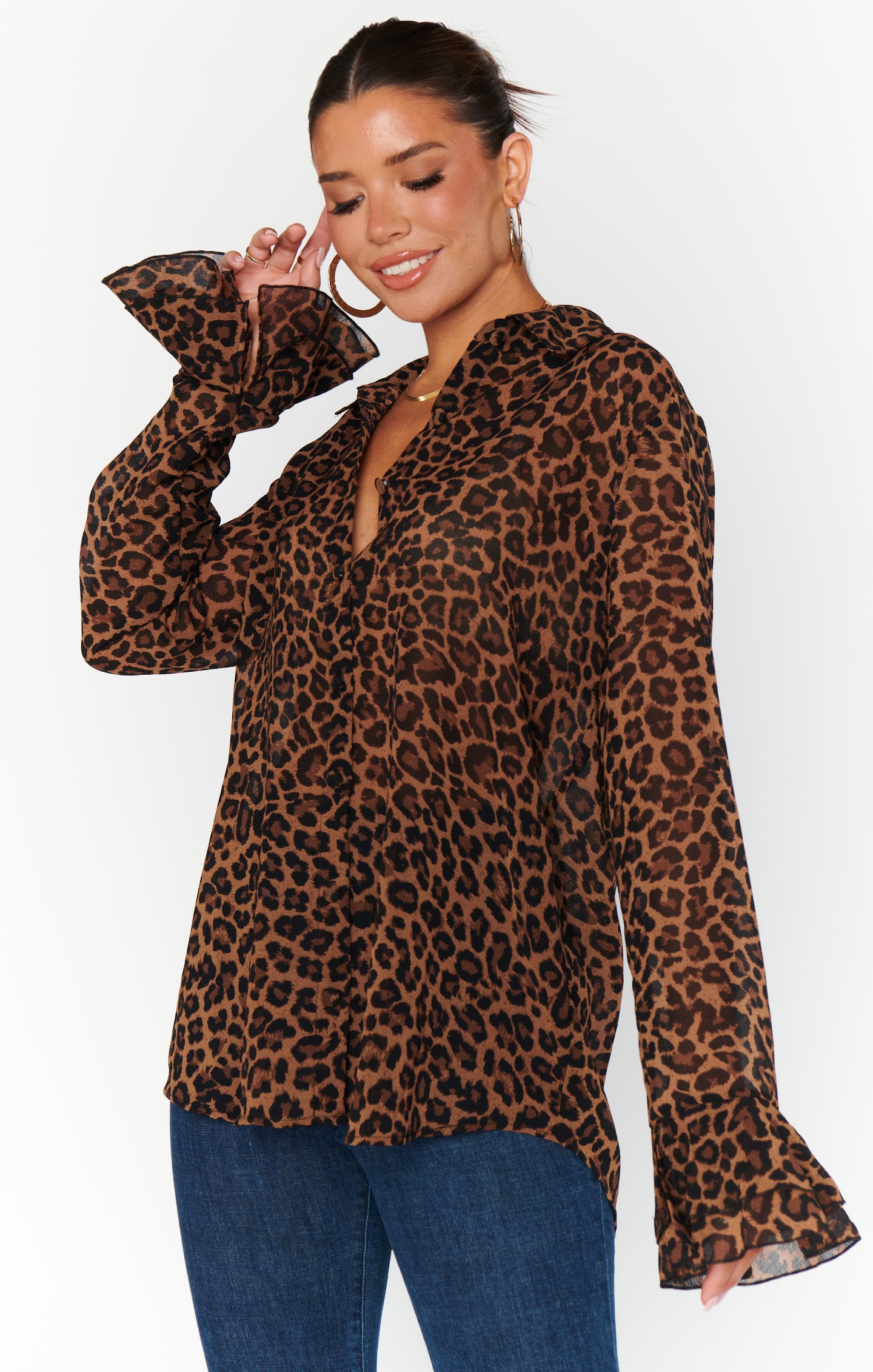 Carmela Leopard Print Blouse - Relaxed Fit Wild Side Top