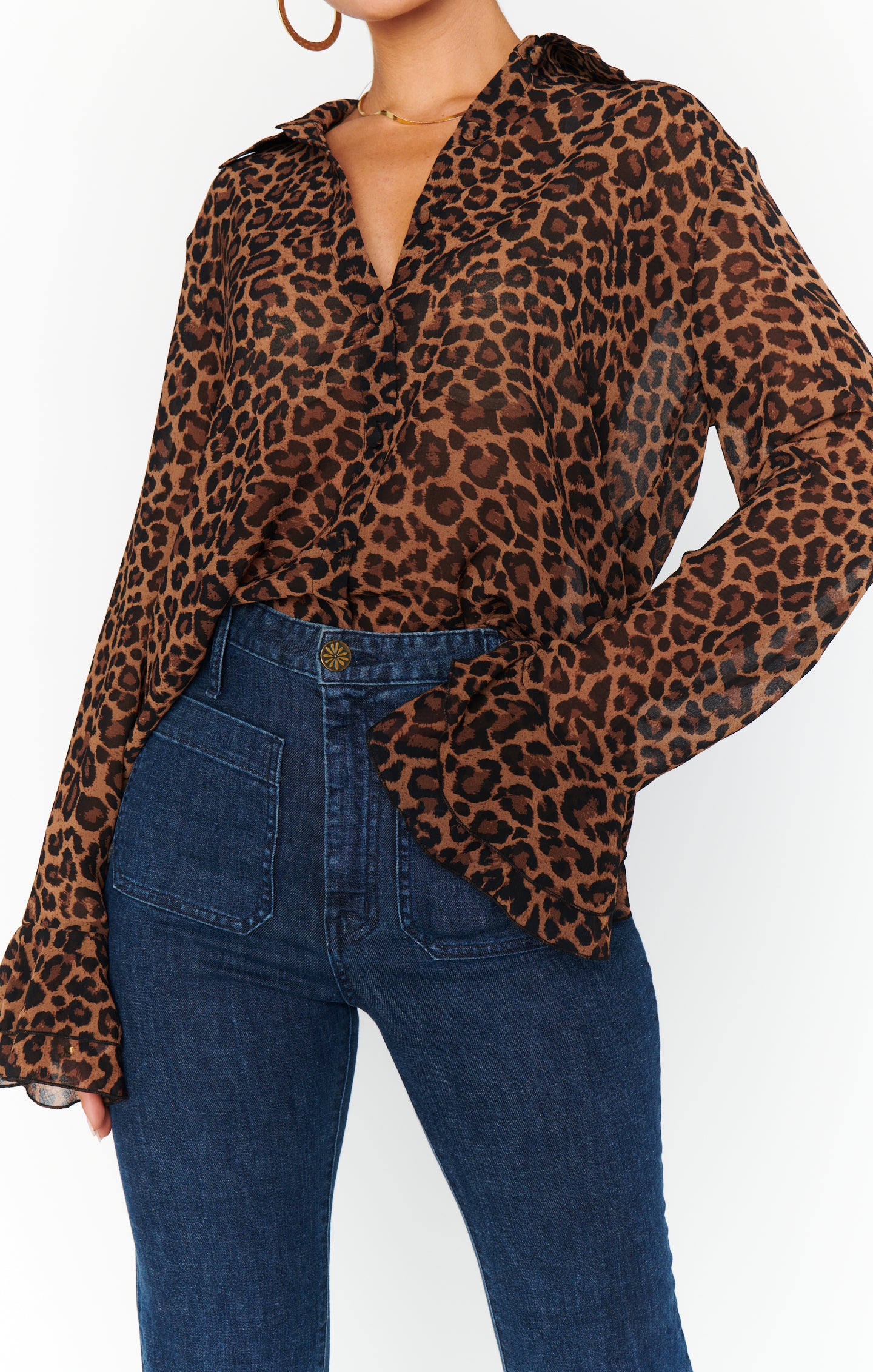 Carmela Leopard Print Blouse - Relaxed Fit Wild Side Top