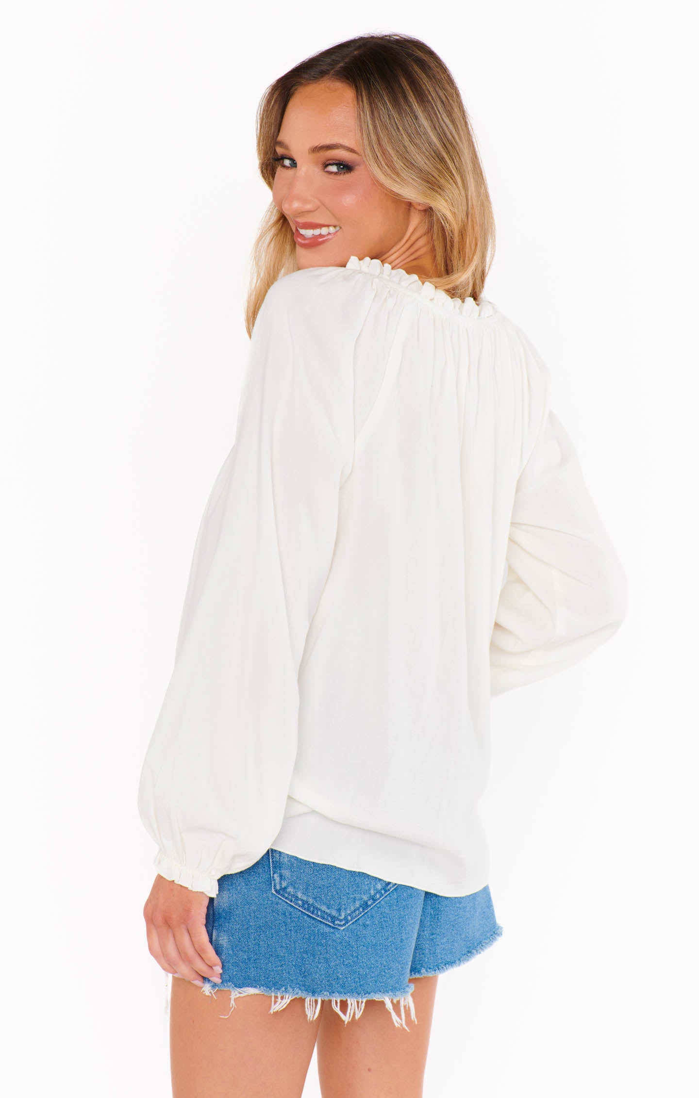 Margo White Gauze Beach Tunic - Oversized Cover-Up