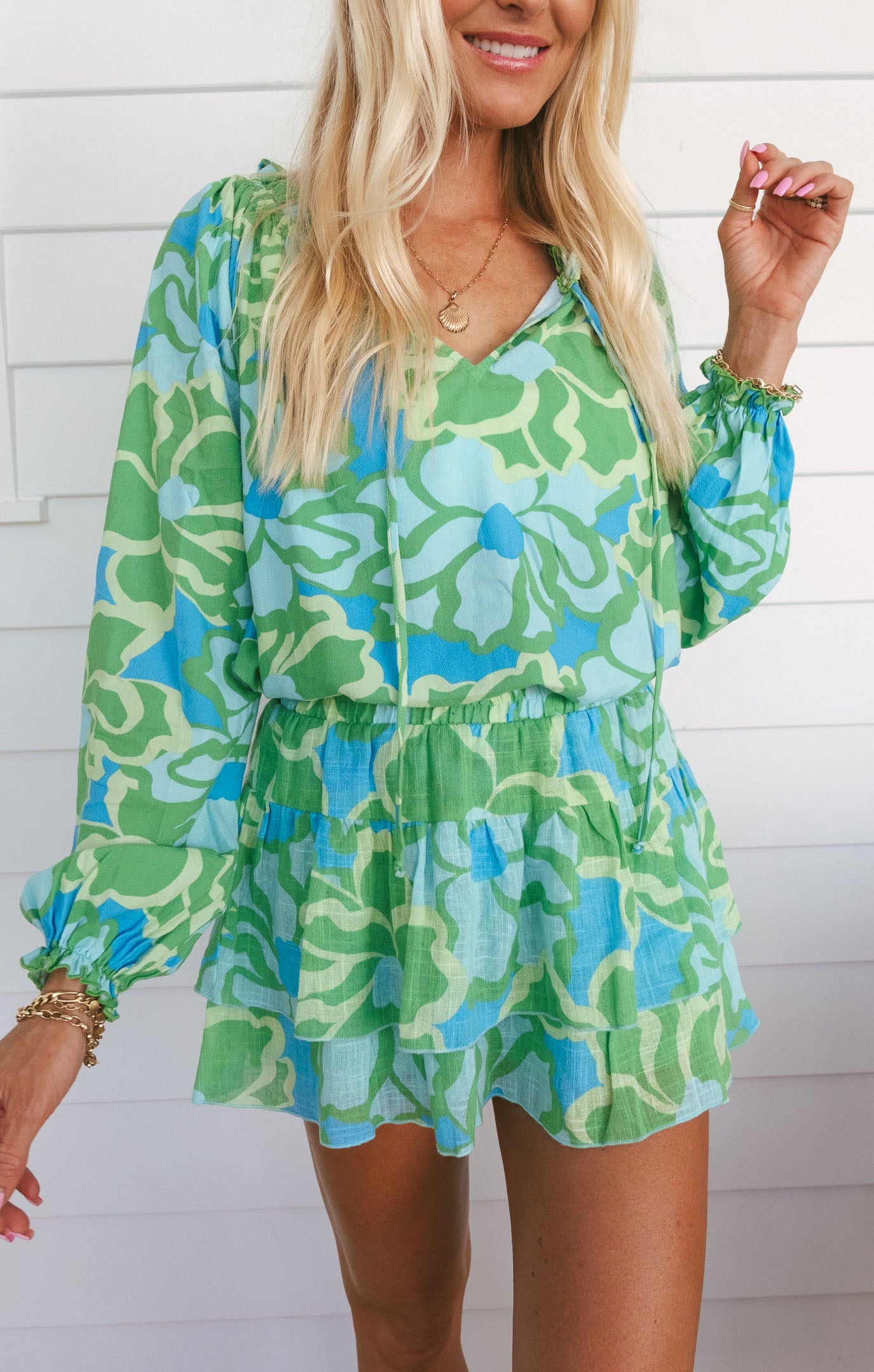 Margo Abstract Poppy Tunic - Oversized Beach Cover-Up