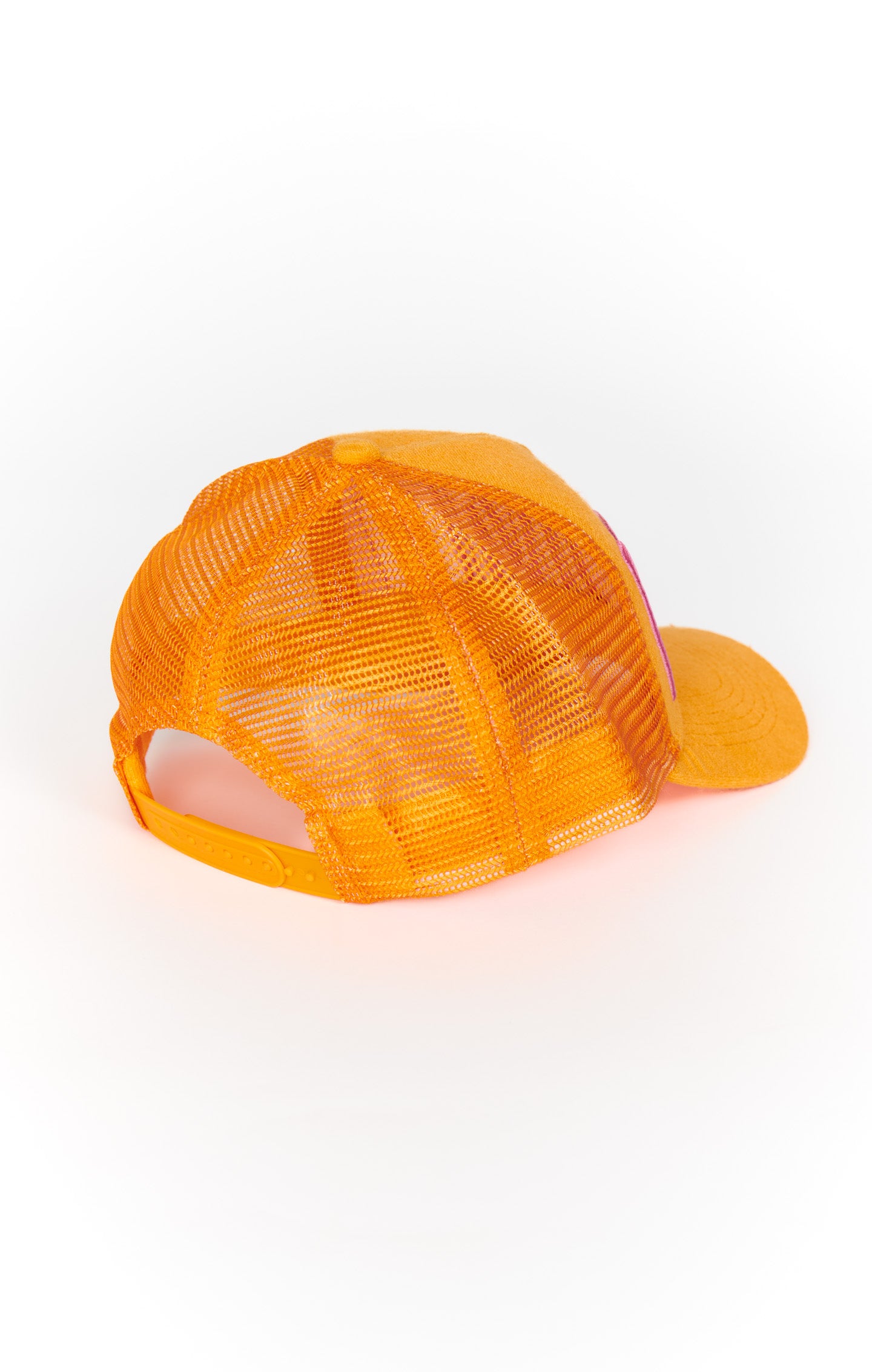 MUMU Terry Trucker Hat in Tangerine - Stylish Unisex Cap