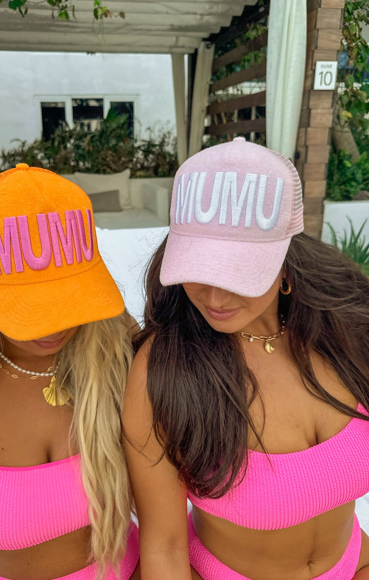 MUMU Bubblegum Pink Trucker Hat for Women