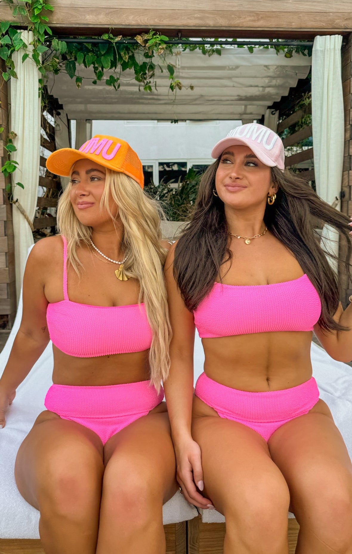 MUMU Bubblegum Pink Trucker Hat for Women