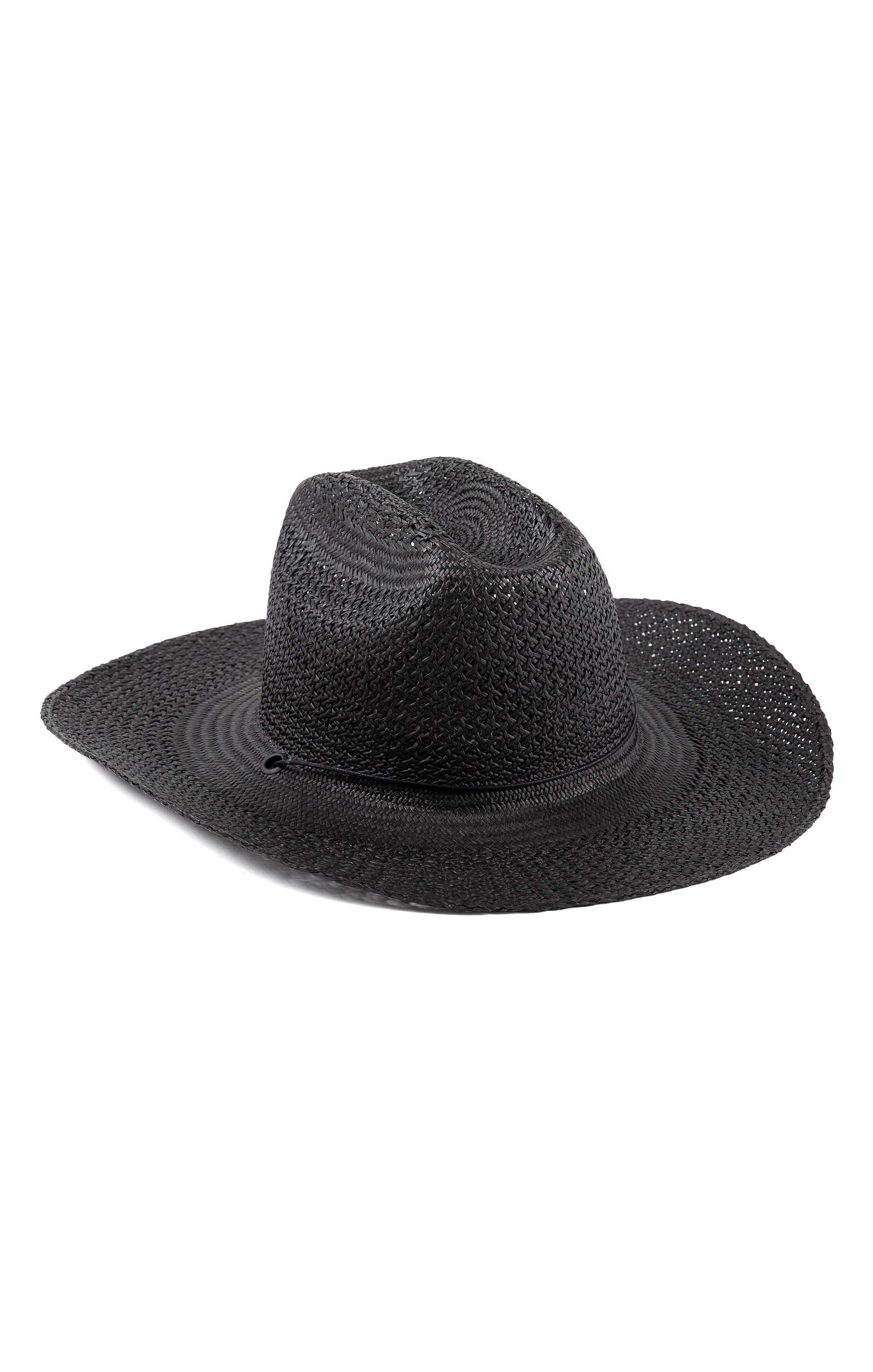 Lack of Color Black Outlaw Cowboy Hat - Handwoven Toquilla Straw
