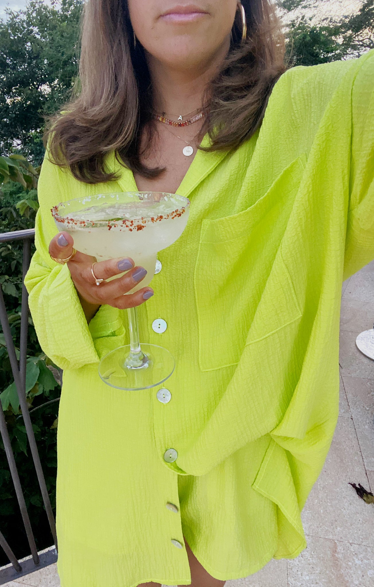 Johns Oversized Citrine Gauze Shirt for Summer