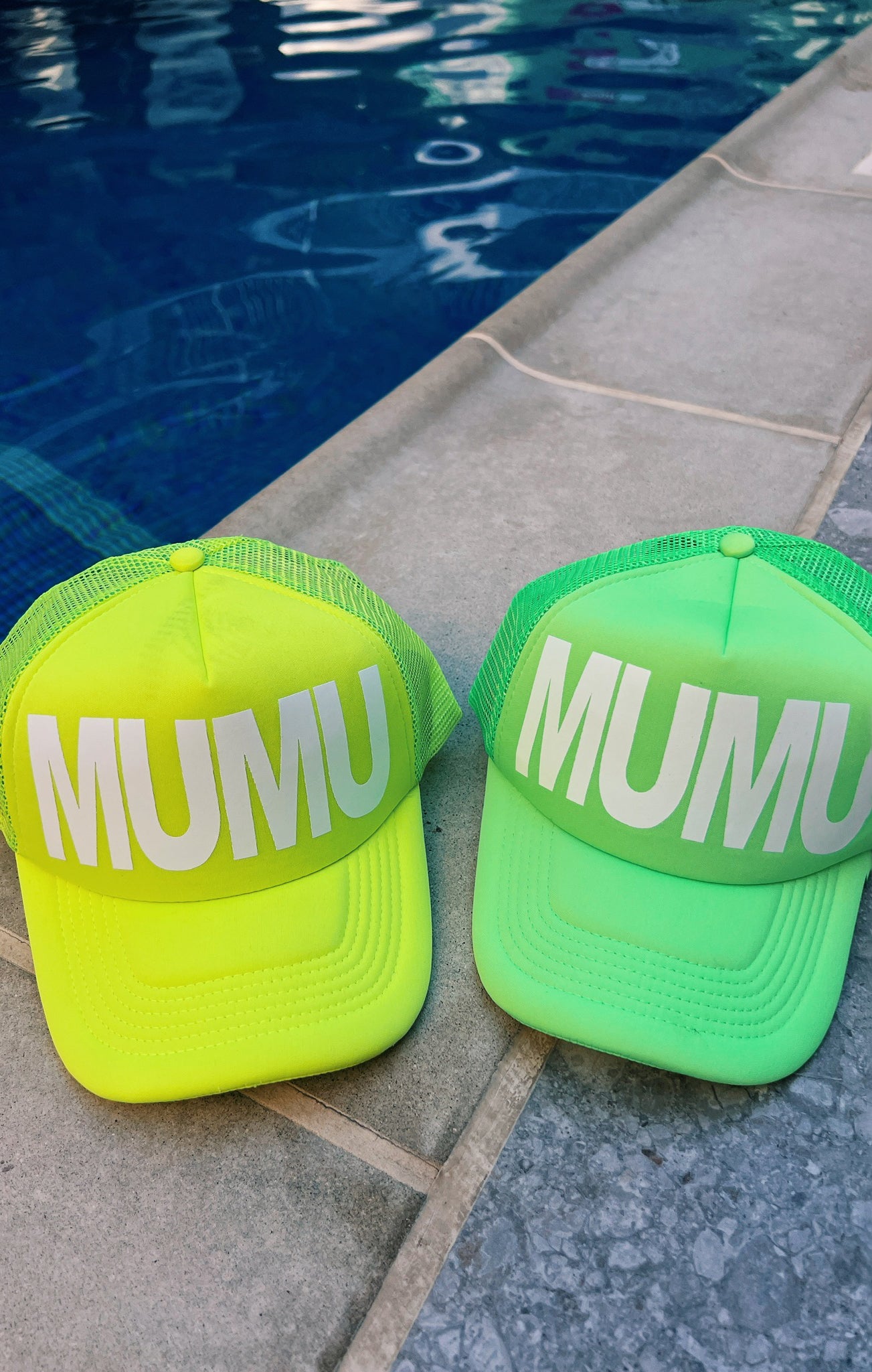 MUMU Neon Green Trucker Hat for Men & Women