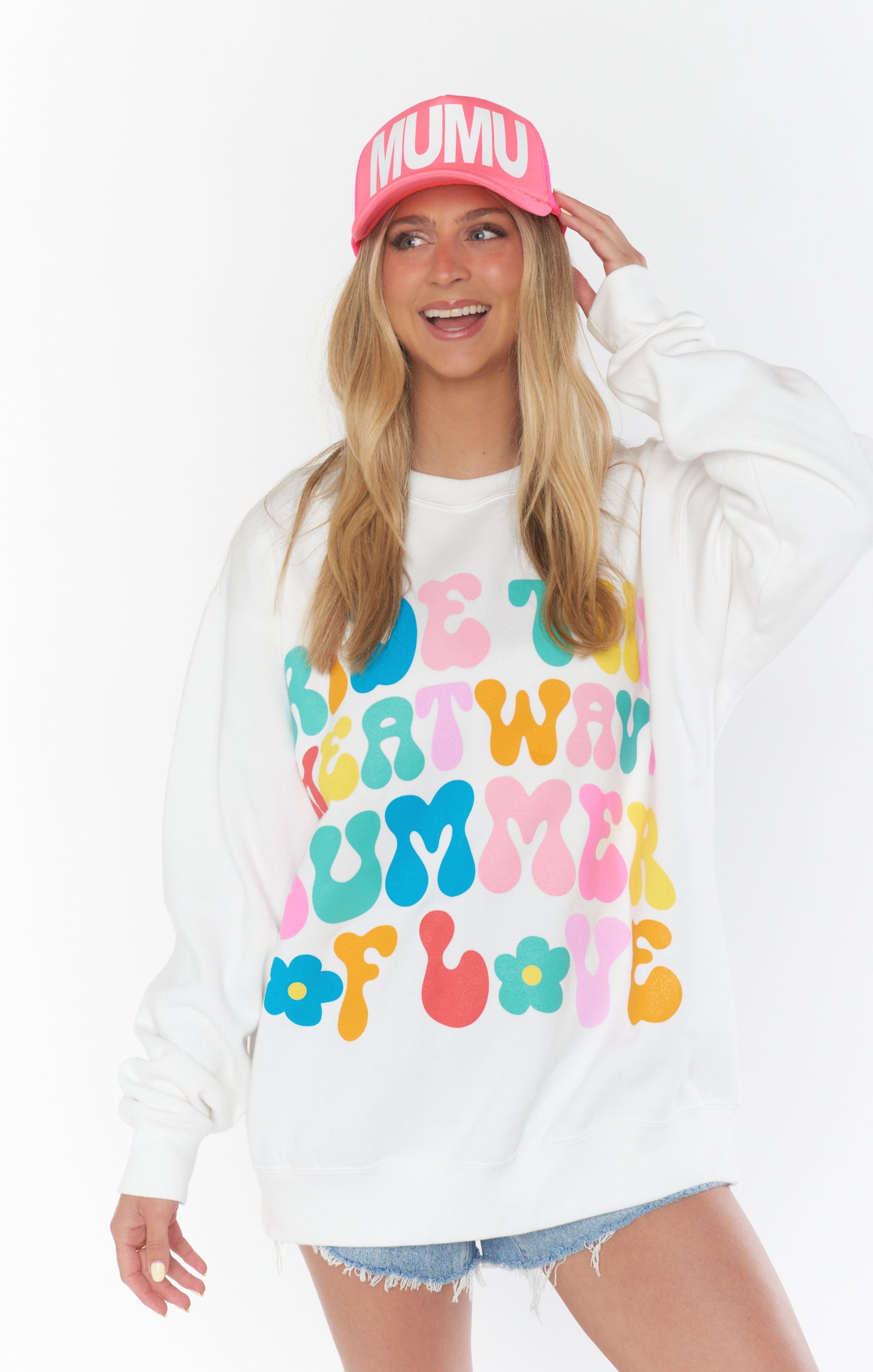 MUMU Neon Pink Trucker Hat for Women & Men