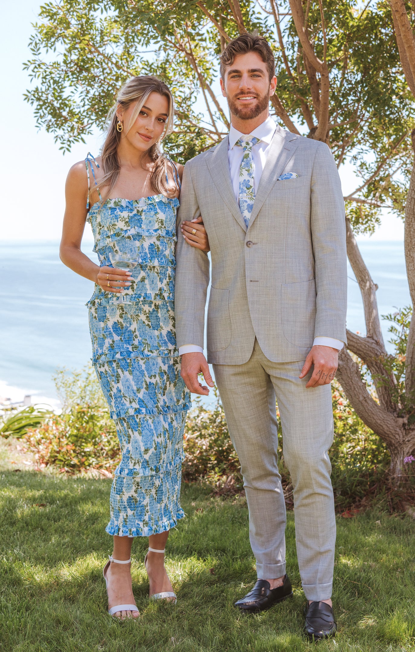 Stella Floral Smocked Midi Dress with Adjustable Straps