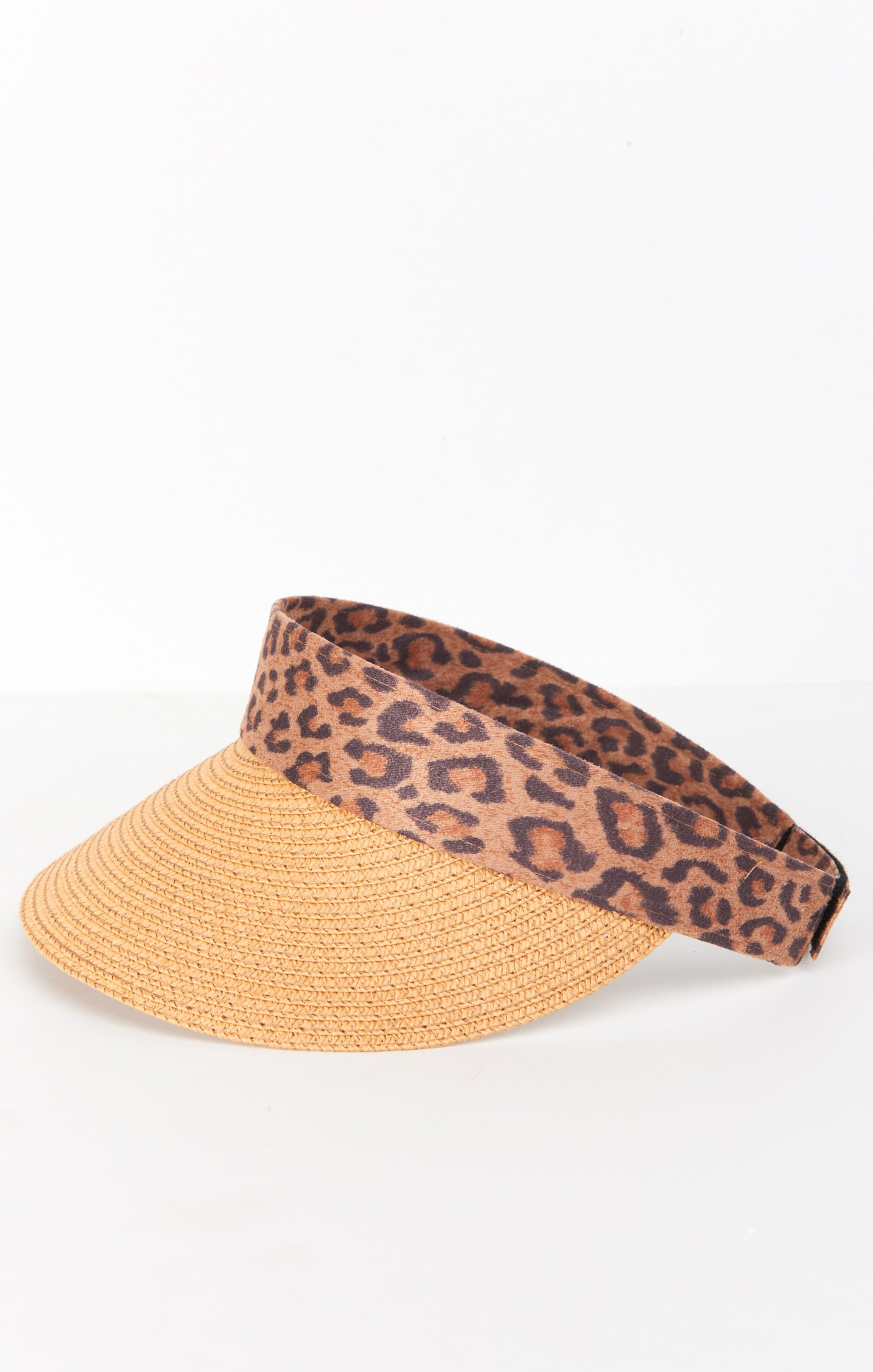 Wild One Leopard Straw Visor Hat – Chic Sun Shade