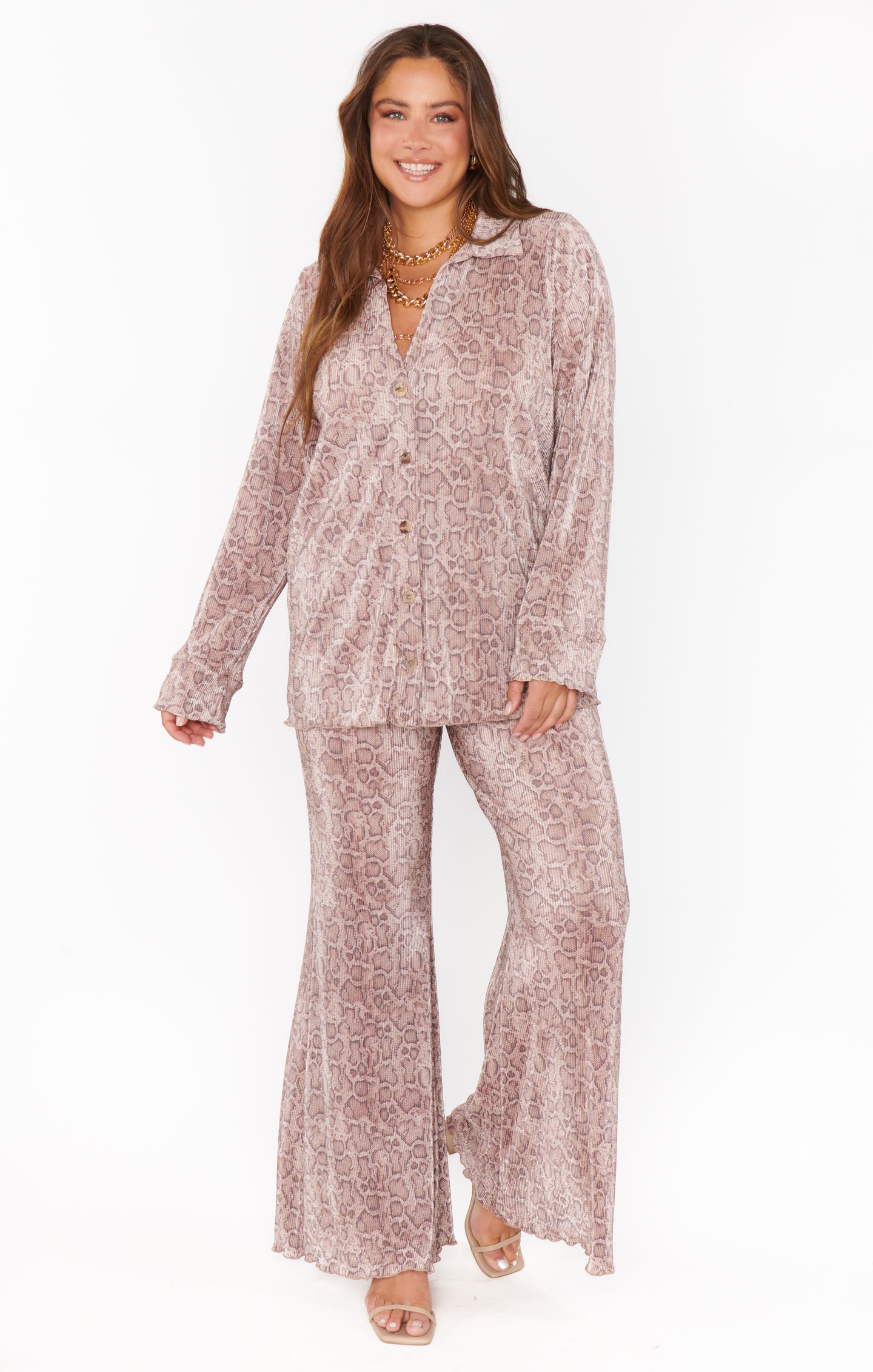 Heather McMahan Overtime Pants - Snake Pleat Lounge Pants