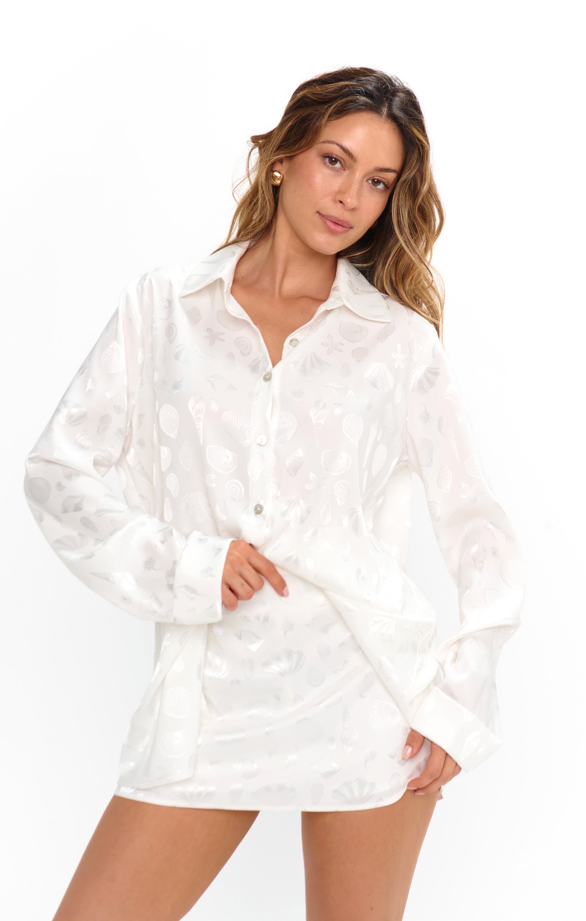 White Satin Skort with Shorts - All Night Comfort for Dancing