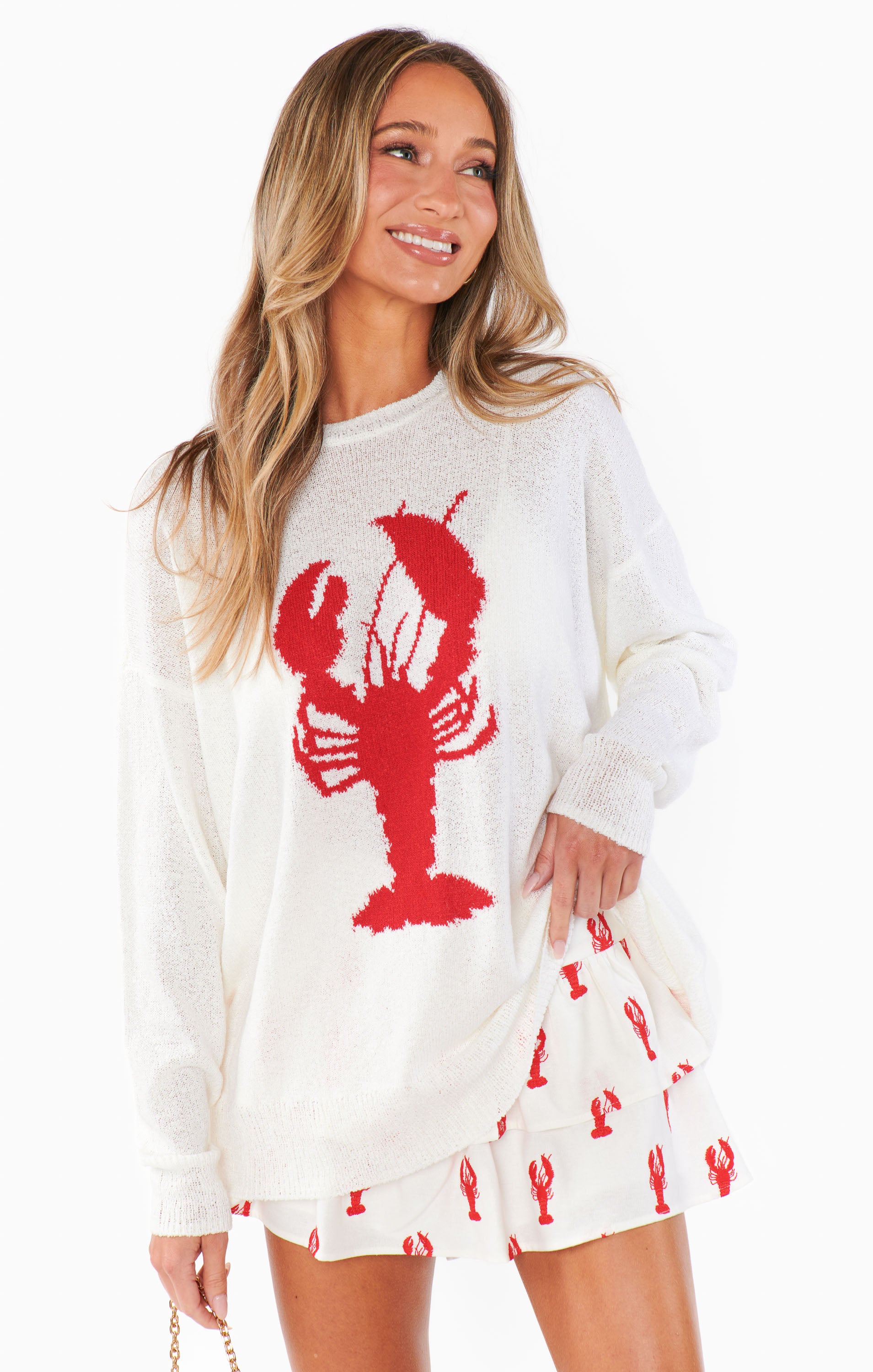 Ellie Skort with Lobster Embroidery - Nautical Mini Skirt