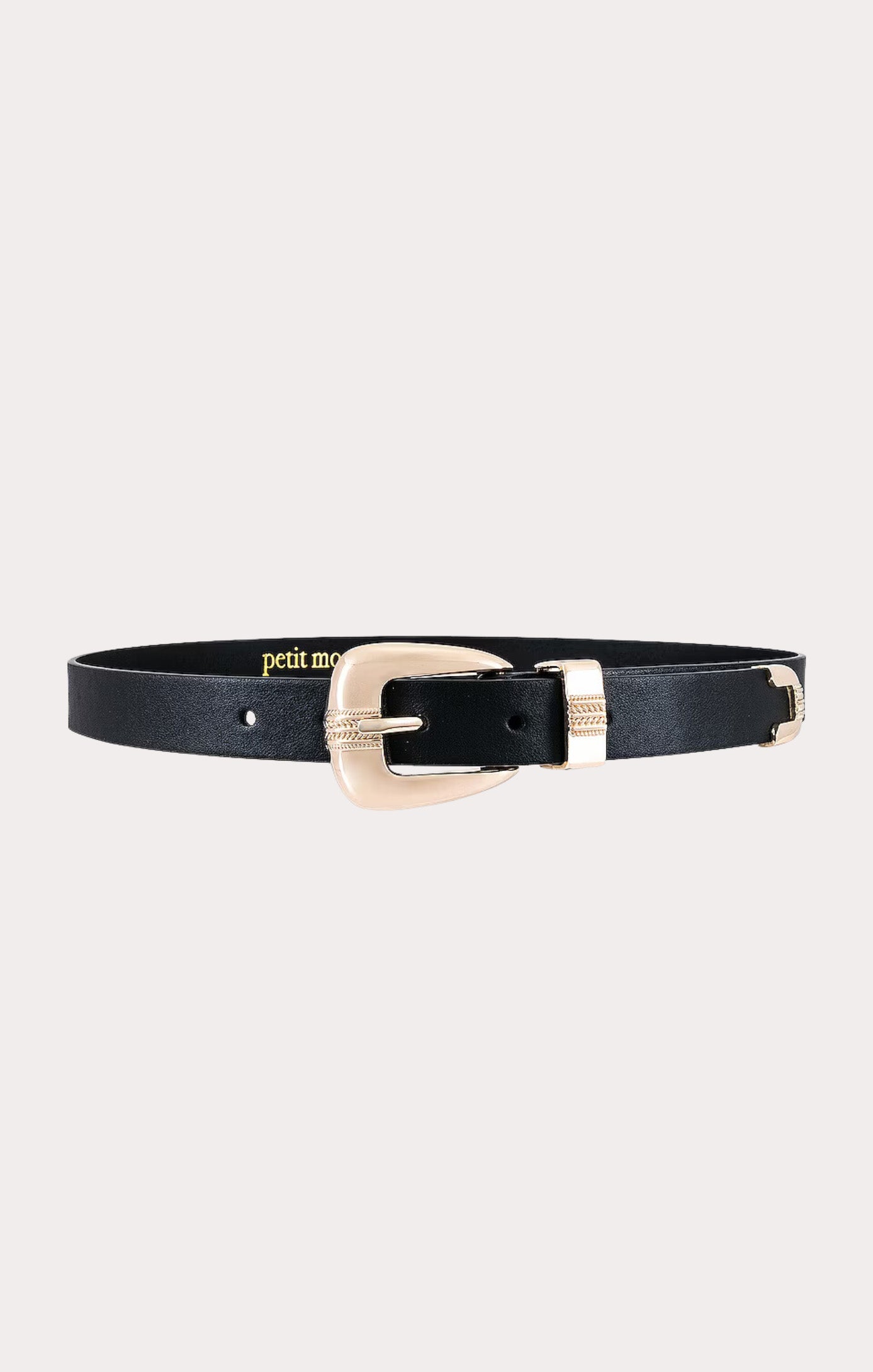 Minimalist Black Square Belt by Petit Moments