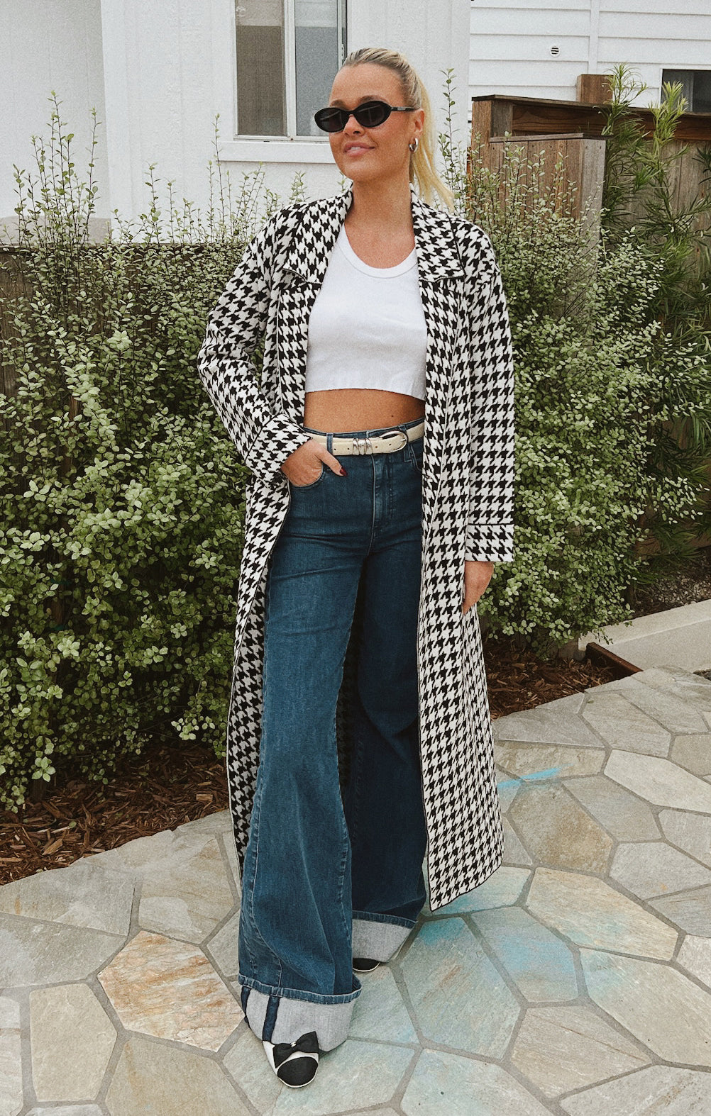 High Waist Flare Jeans - SF Highland Blue Stretch Denim