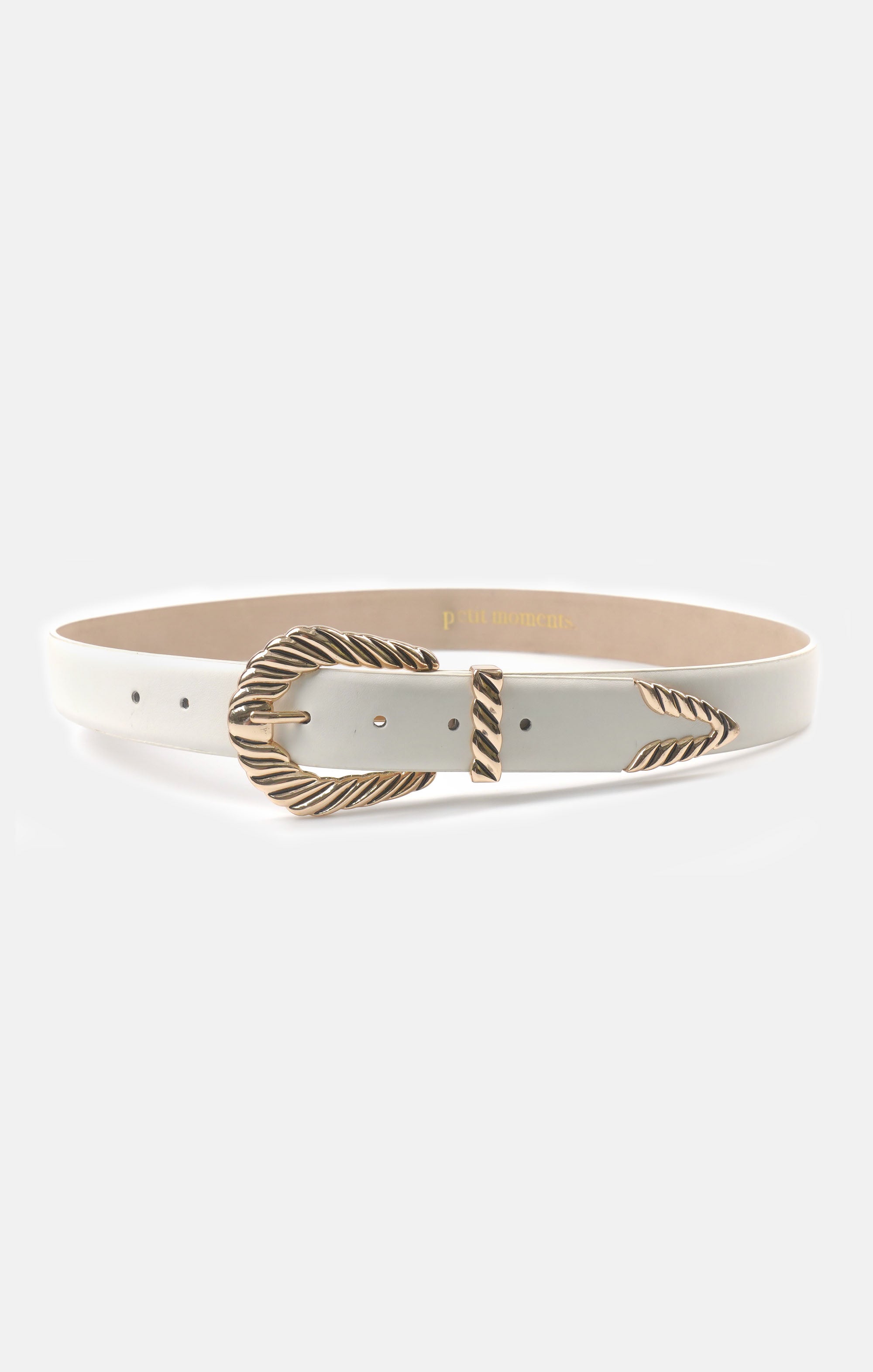 Modern Western Rodeo Belt for Women - Petit Moments White