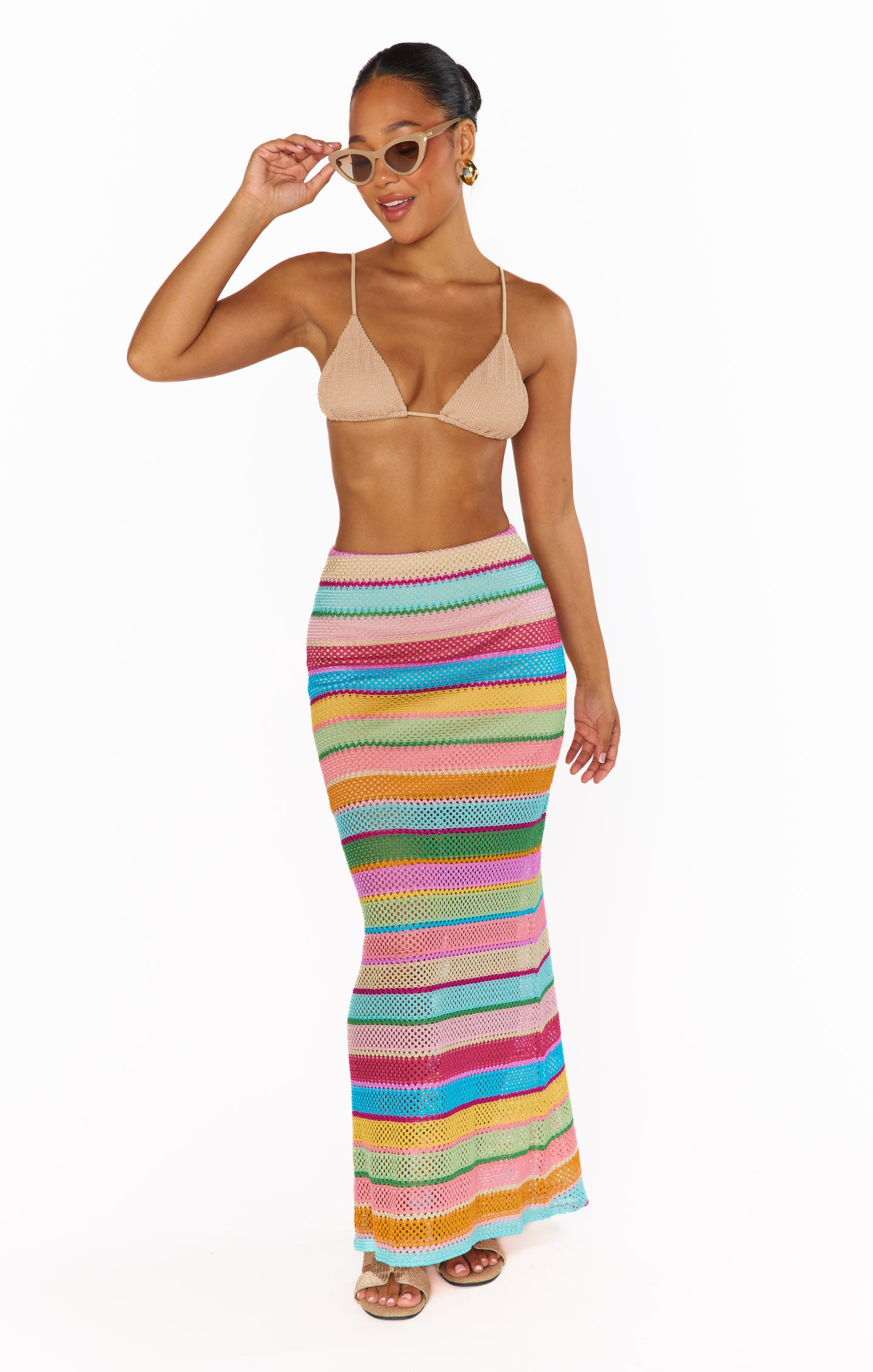 Crochet Maxi Skirt - Rainbow Beach Coverup | Saturday Skirt
