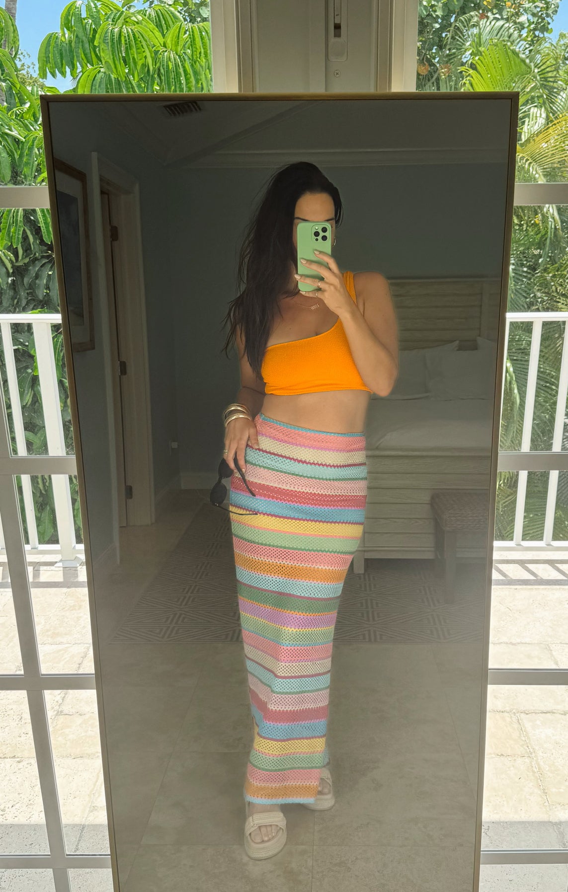 Crochet Maxi Skirt - Rainbow Beach Coverup | Saturday Skirt