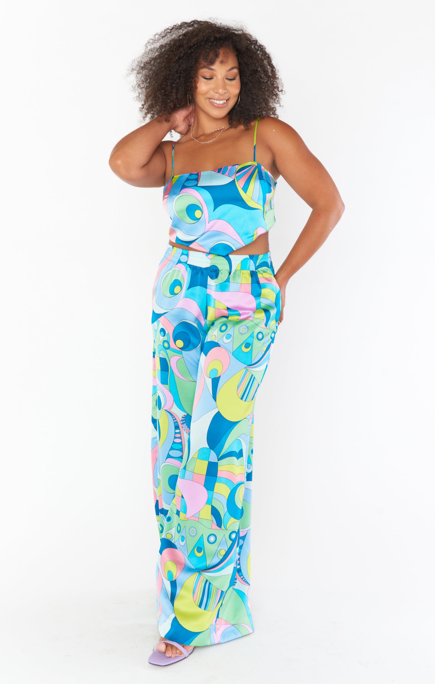 Irwin Satin Pants for Women - Elastic Waist Party & Date Night