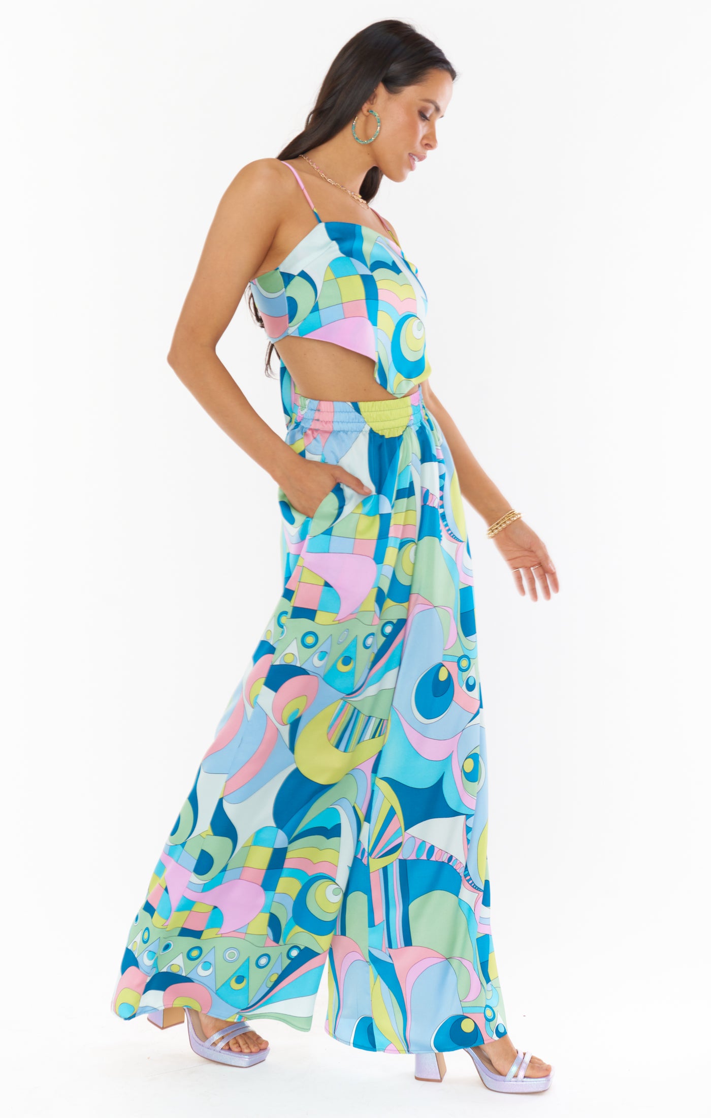 Irwin Satin Pants for Women - Elastic Waist Party & Date Night