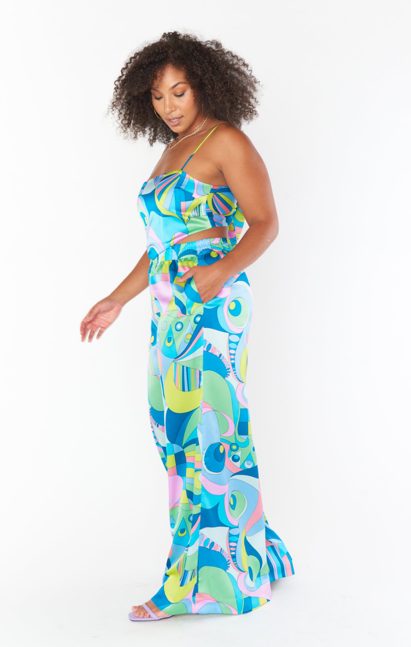 Irwin Satin Pants for Women - Elastic Waist Party & Date Night
