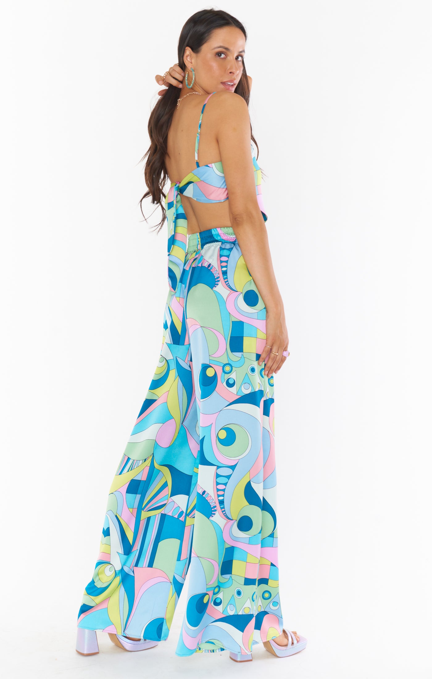 Irwin Satin Pants for Women - Elastic Waist Party & Date Night